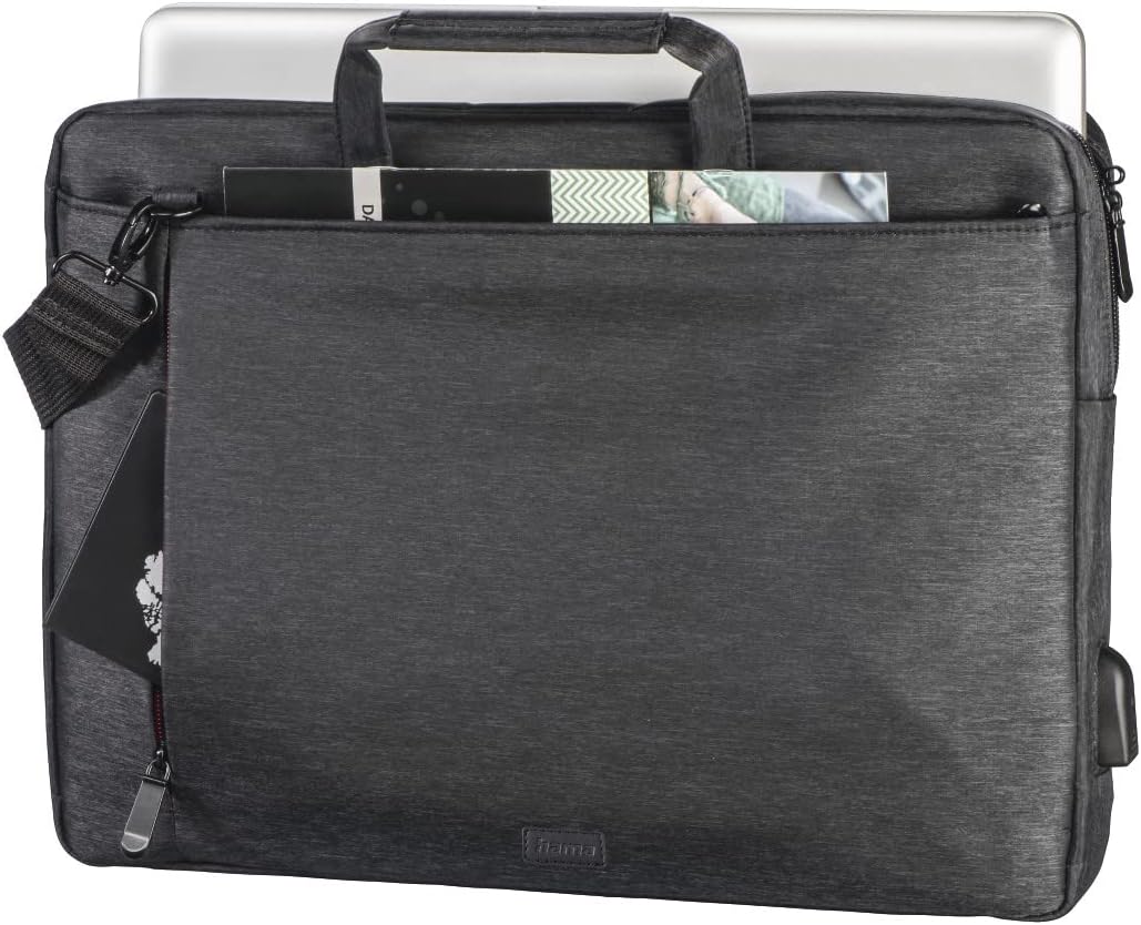 Hama 216576 Manchester Laptop Bag, 14.1-Inch Size, Black