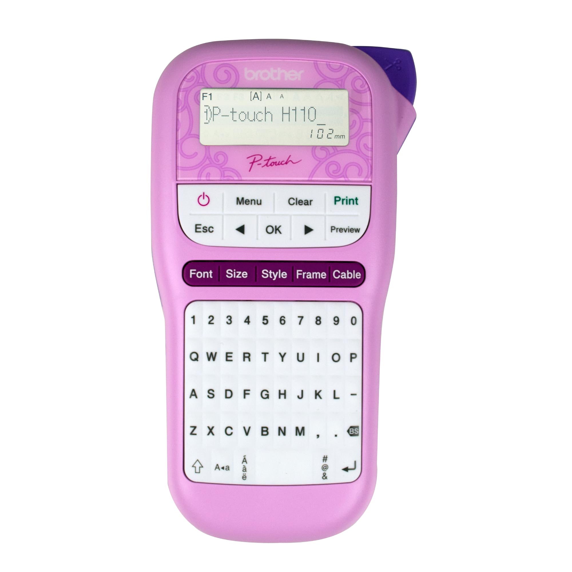 بروذر طابعة ملصقات للمنزل والمكتب PT-H110، ازرق فاتح