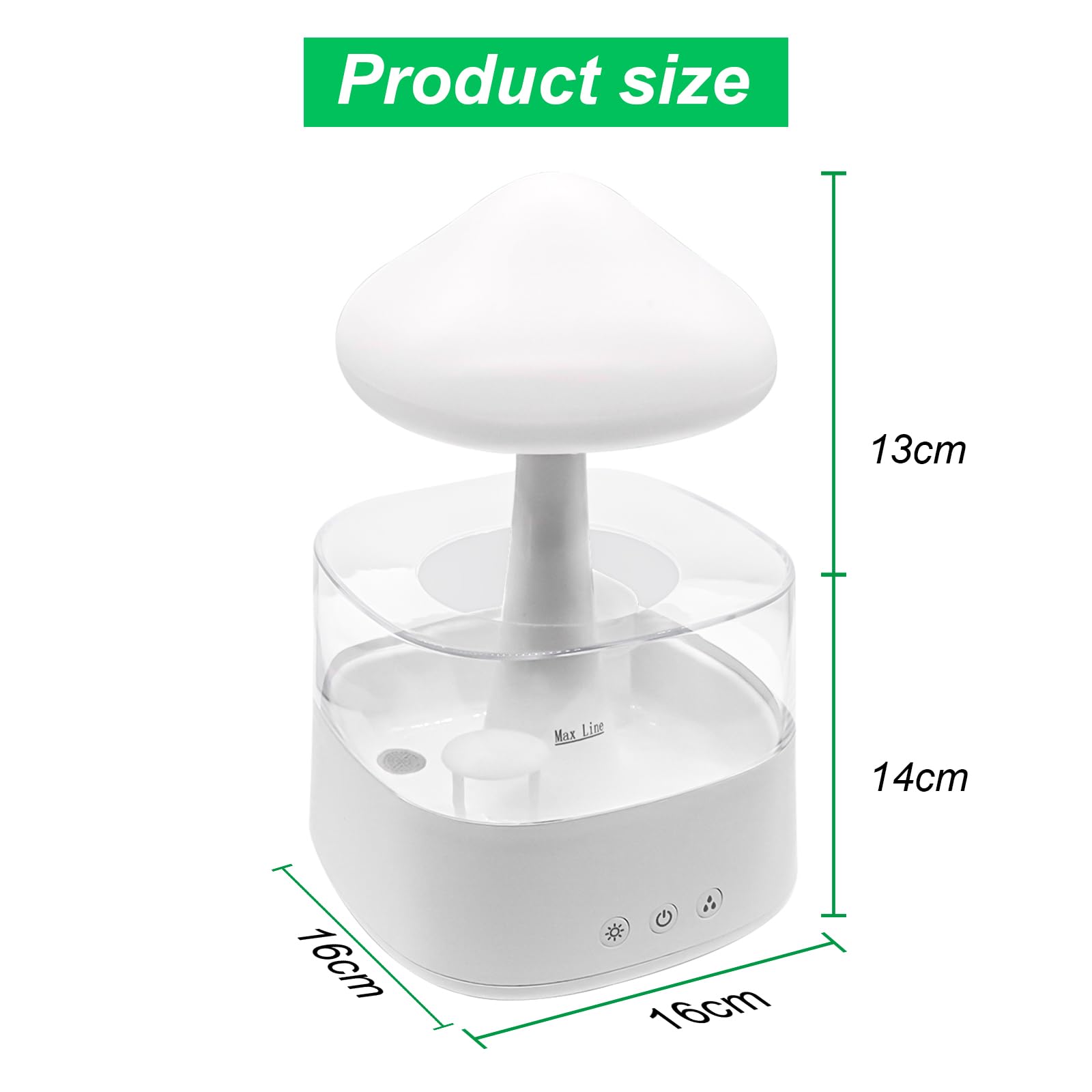 Royzed Cloud Rain Humidifier 450ml 7 Colors, Essential Oil Diffuser with LED Lights, Cloud-Shaped Night Light for Kids Room, Bedroom, Home and Office