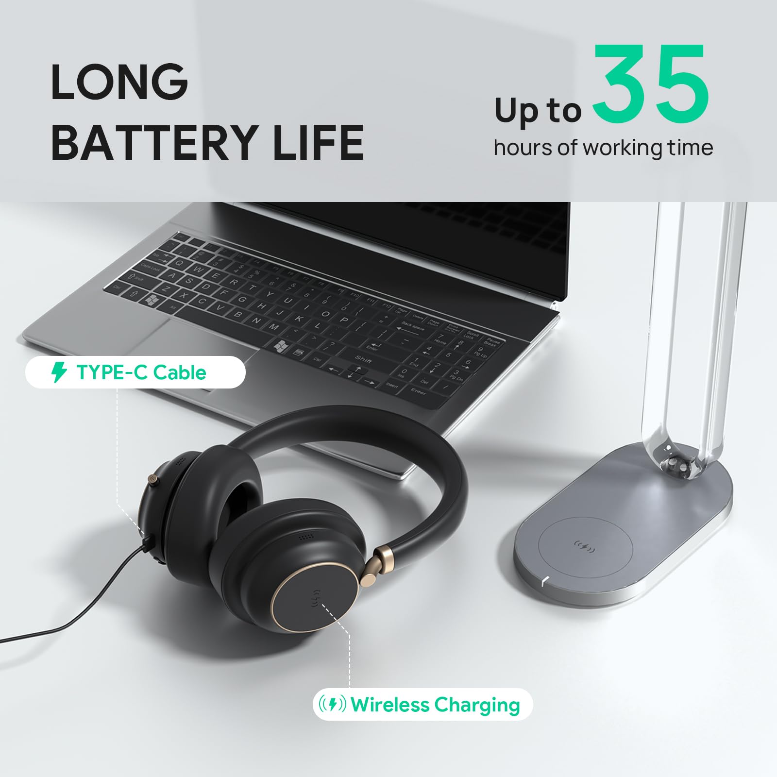 Yealink BH76 Plus UC Black Bluetooth Headset Wireless Headphones