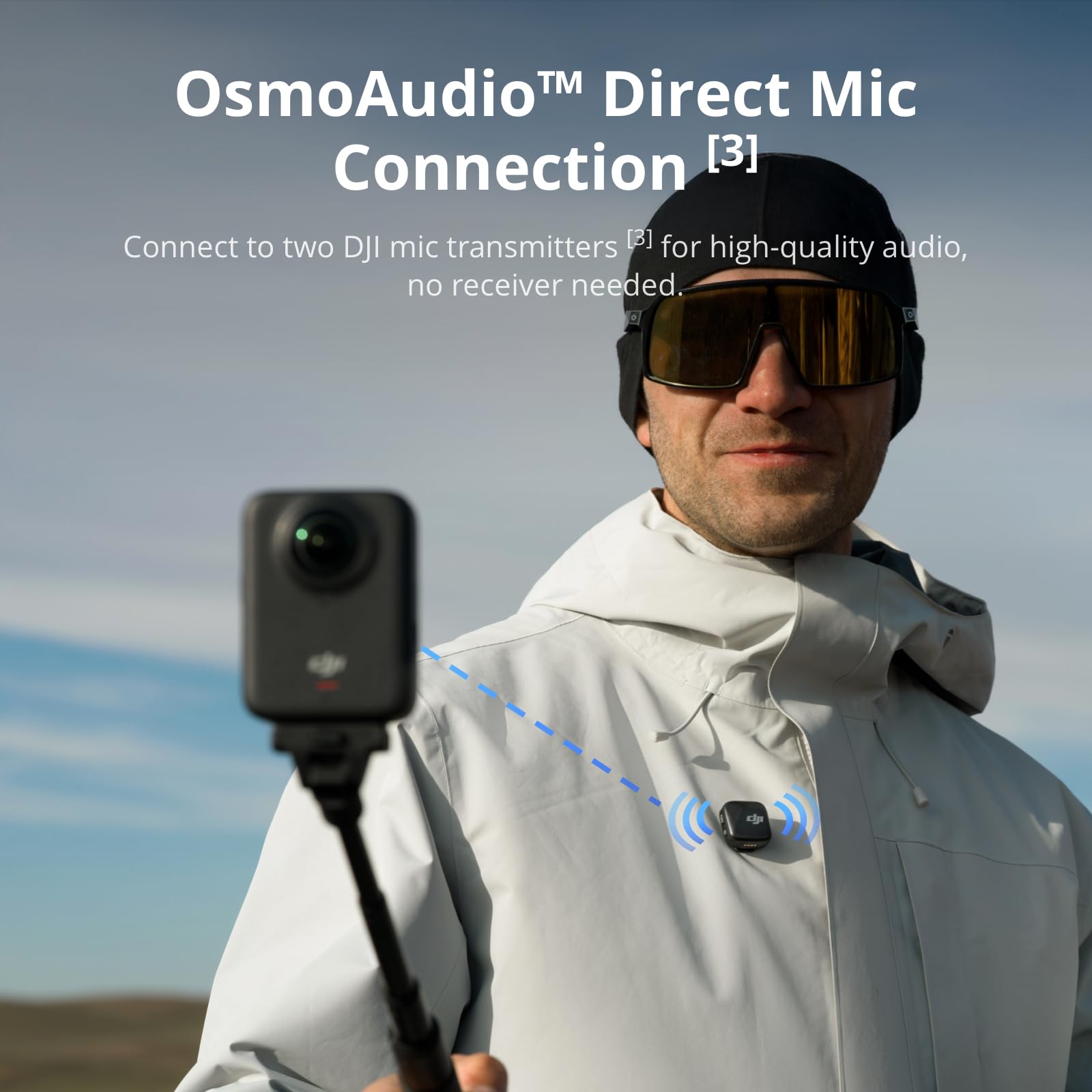DJI Osmo 360 Adventure Combo, 360 Camera With 1-Inch 360° Imaging, Extended Battery Life With 3 Batteries, Native 8K 360° Video, 4K/120fps & 170° Boost Video, UAE version with Official Warranty