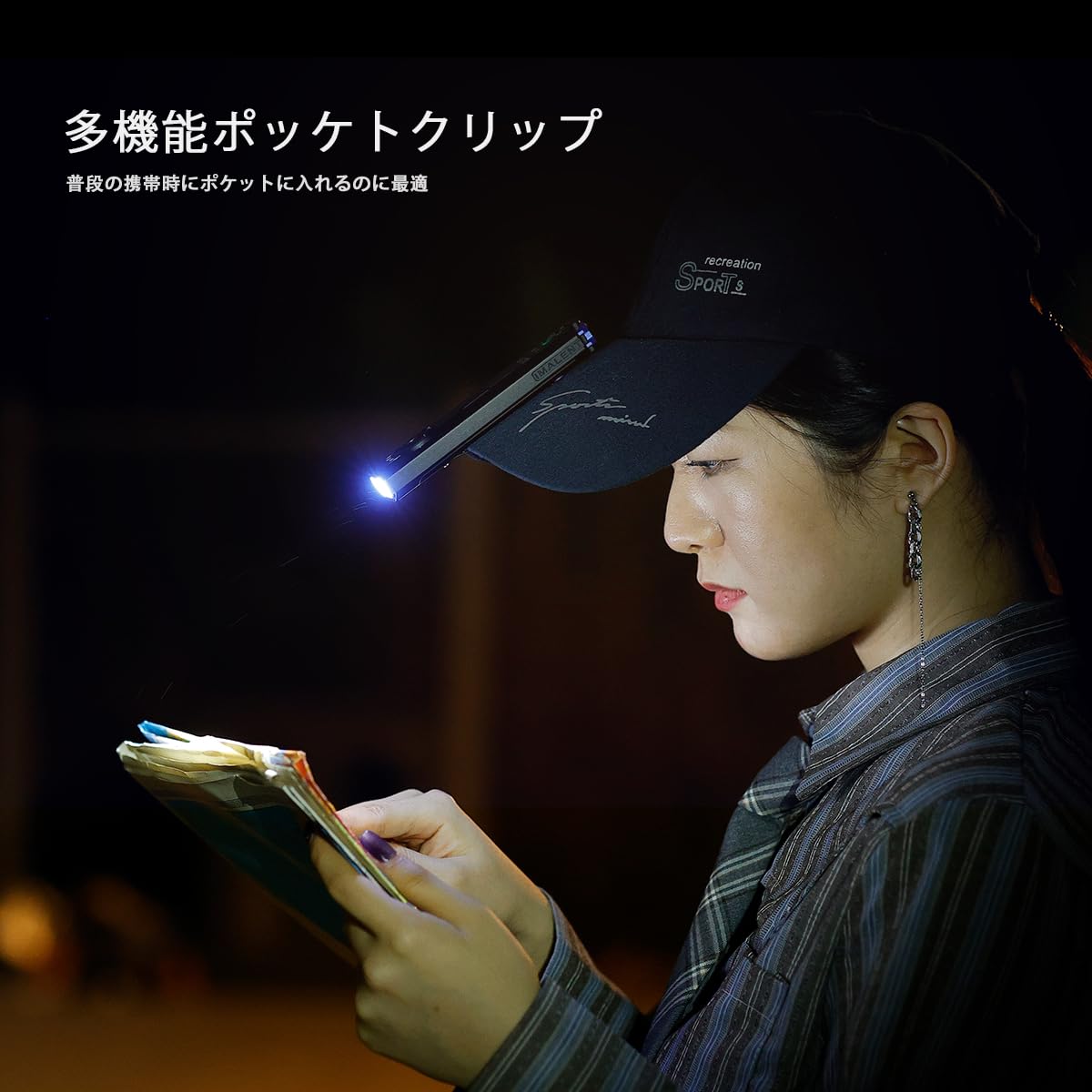 IMALENT GR35 Flashlight, 2800 Lumens, Clip Light, 4 Light Sources, Powerful EDC Flashlight, Rechargeable, Magnetic, Shockproof, Ultra-Thin for Outdoors, Emergency, Cycling, Walking, and Night Use