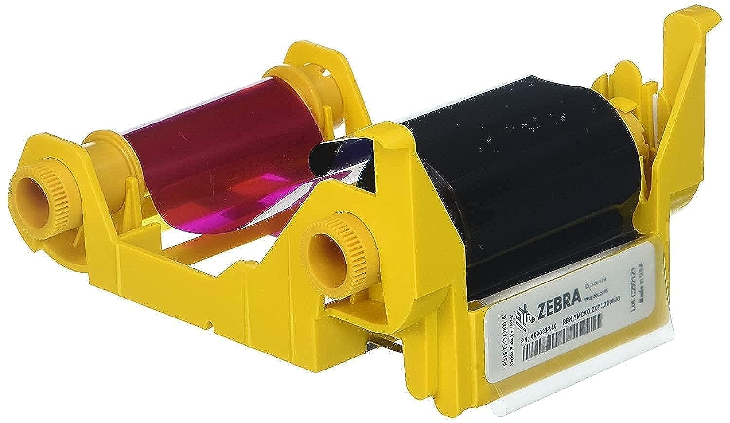 Zebra Technologies 800033-840 COLOR RIBBON YMCKO - 200 IMAGES FOR ZXP3 - (Unclassified > Unclassified)