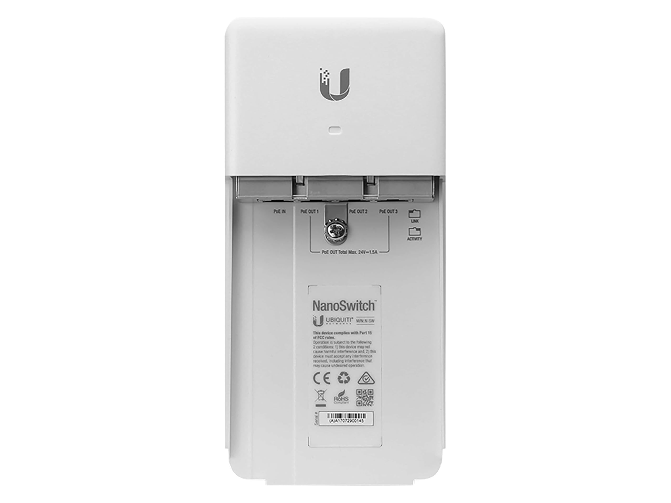 Ubiquiti Networks NanoSwitch Outdoor 4-Port PoE Passthrough Switch (N-SW)
