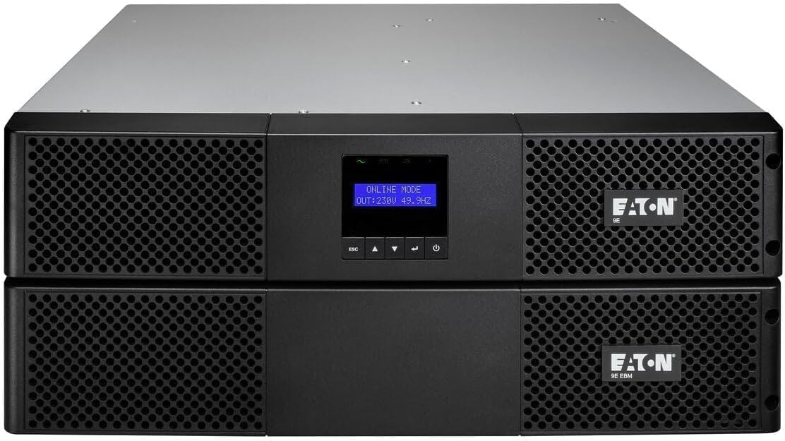 وحدة تزويد الطاقة المستمرة UPS التفاعلية ايتون 9E3000IR 2700W/9E UPS 3000 فولت أمبير, الإدخال: C20، المخرجات: (6) C13, (1) C19, Rack, 2U