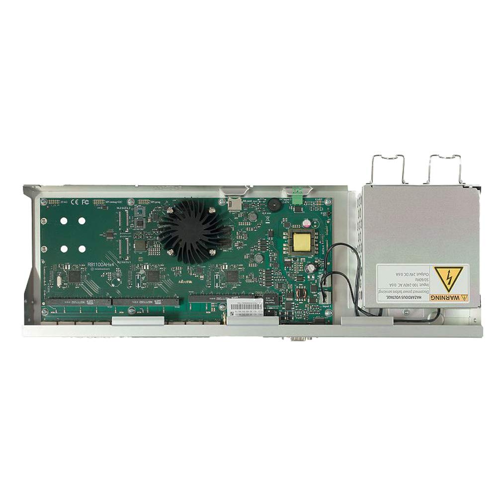 Mikrotik RB1100AHx4 13x Gigabit Port Router, Powered by Annapurna Alpine AL21400 CPU with Four Cortex A15 cores, clocked at 1.4GHz Each, for a Maximum throughput of up to 7.5Gbit
