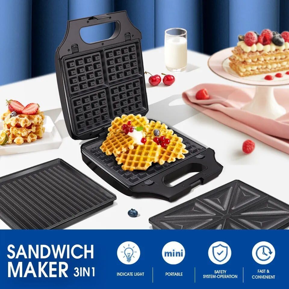 DSP 3-in-1 Waffle Maker 1400W KC1236