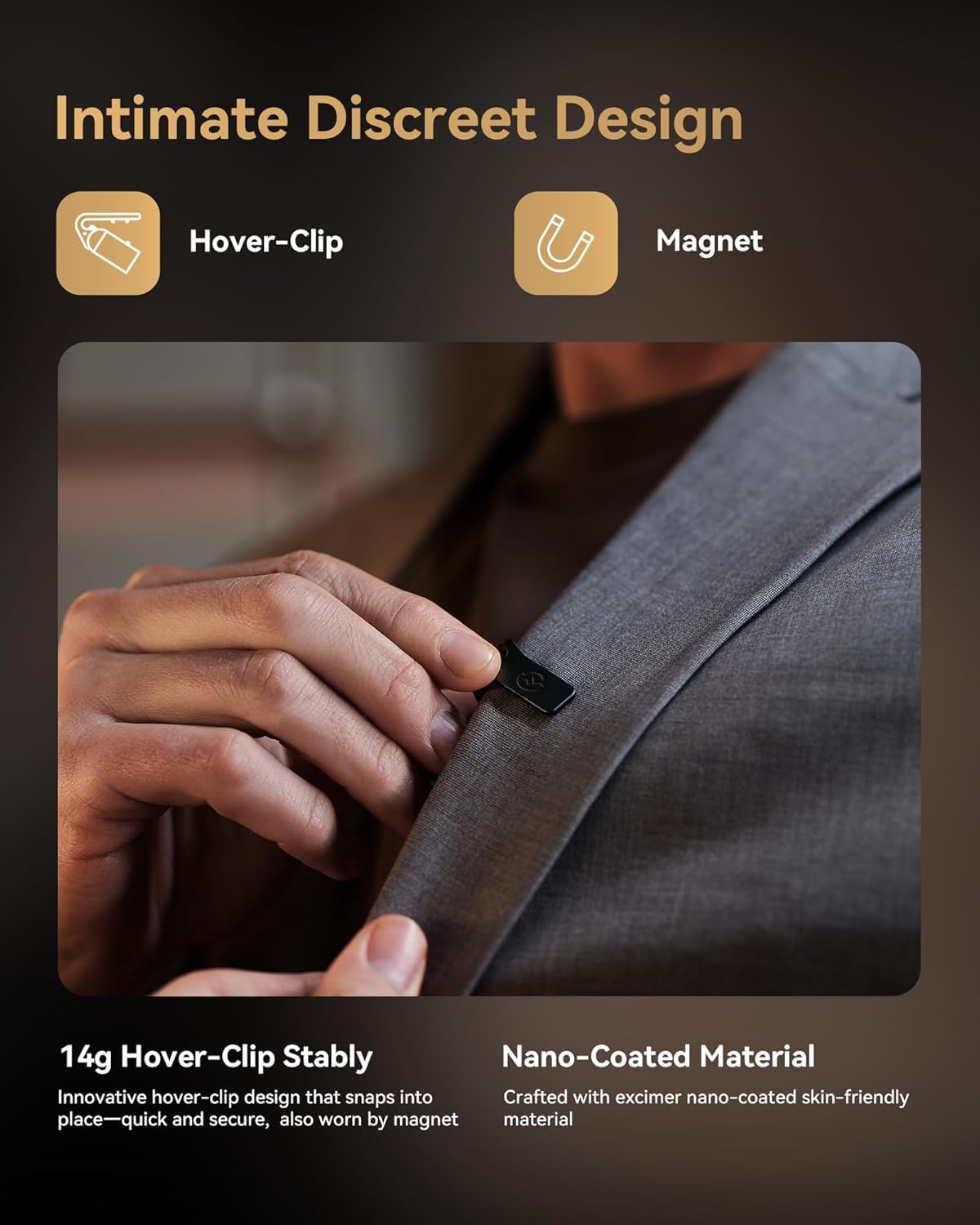 Hollyland LARK MAX 2 Combo, Wireless Lavalier Microphone, AI Noise Cancelling, 32-bit Full-Chain Audio, 1115ft.(340m) Range, Microphone for iPhone, Android, Camera, (2TX + 2RX + Charging Case)