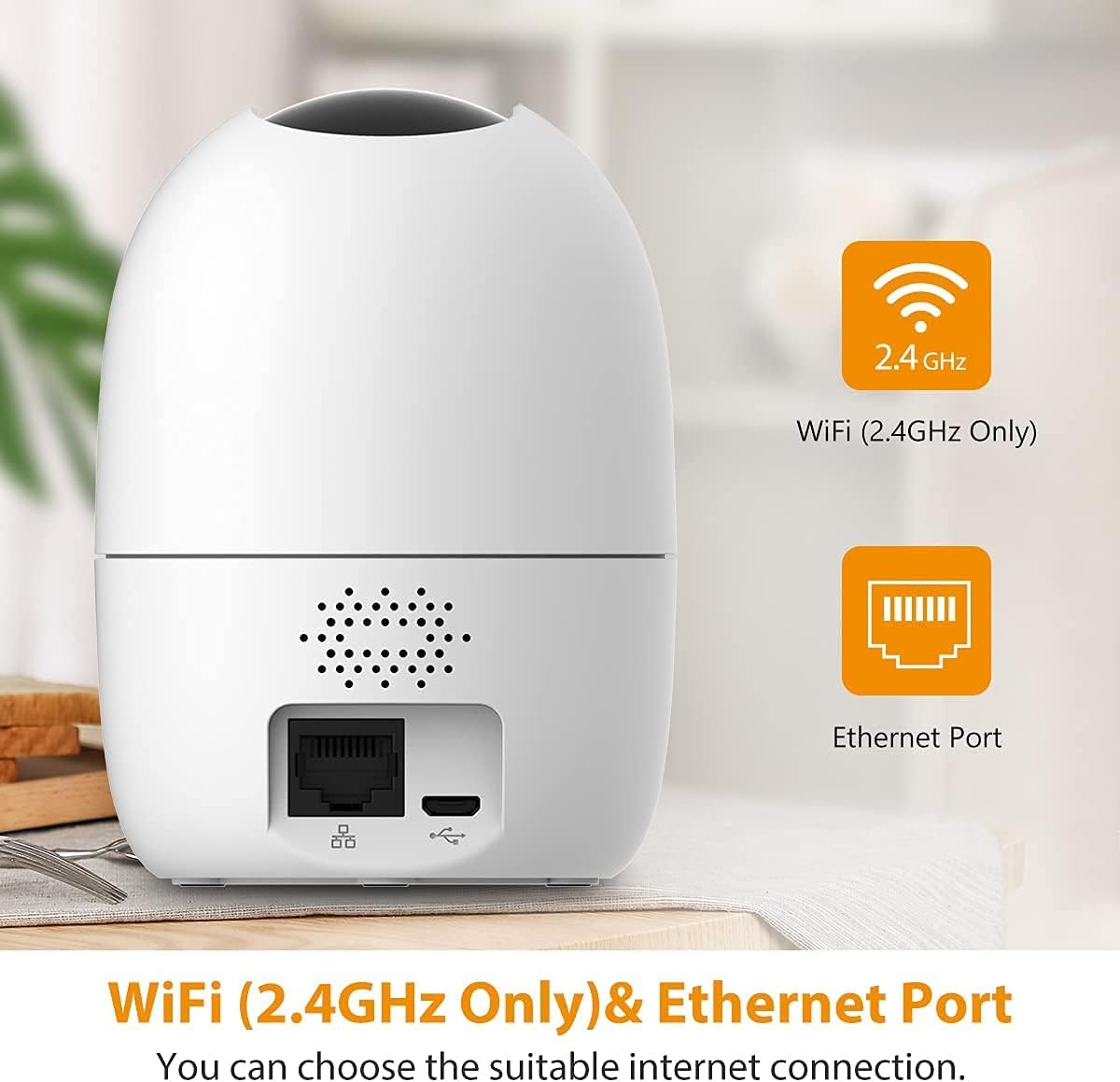 Imou Ranger 2-D, 360° Coverage, AI Human Detection, Privacy Mode, Human Detection,1080P, Built-in Siren, Smart Tracking, Privacy Mode, Abnormal Sound Alarm, Night Vision, Two-Way Talk, Cloud