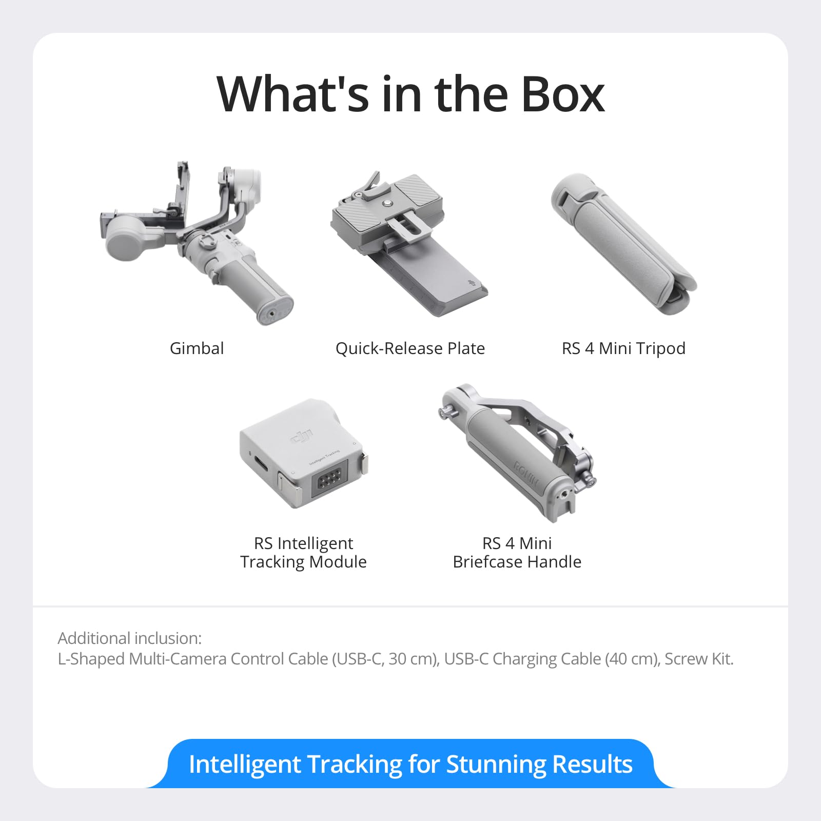 DJI RS 4 Mini Combo, Gimbal Stabilizer for Camera Canon/Sony/Panasonic/Nikon/Fujifilm, Auto Axis Locks, 2kg/4.4lbs Payload, Camera Gimbal, Briefcase Handle, UAE Version, Official Warranty Support