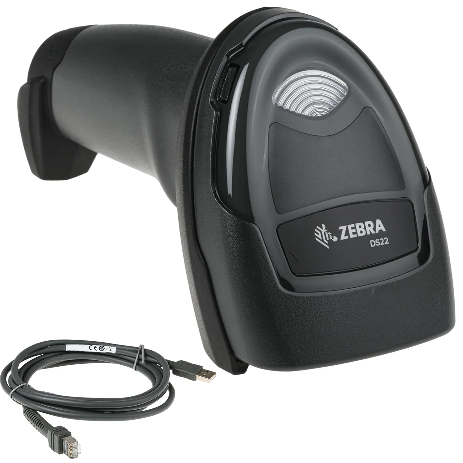 زيبرا ماسح باركود DS2208-SR مع كابل USB، تصوير 1D/2D، للأغراض العامة، ماسح ضوئي فقط، محمول باليد، نطاق قياسي، سلكي