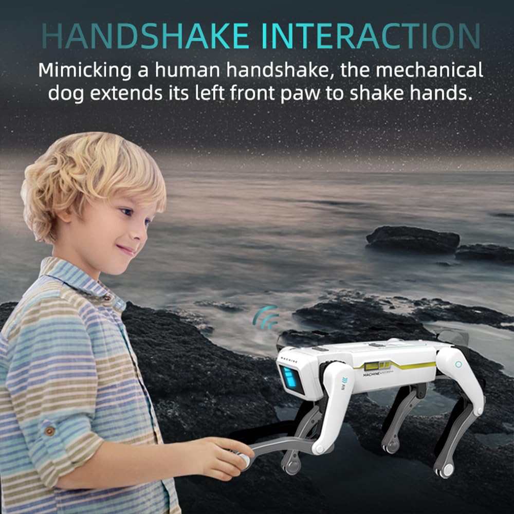 X-Verse RC Robot Dog for Children Remote Controlled Toy, Programmable Dance Music Robot Dog, Shooting Water Bombs Voice and Interact, Gifts for Boys, Girls 3-12 Years