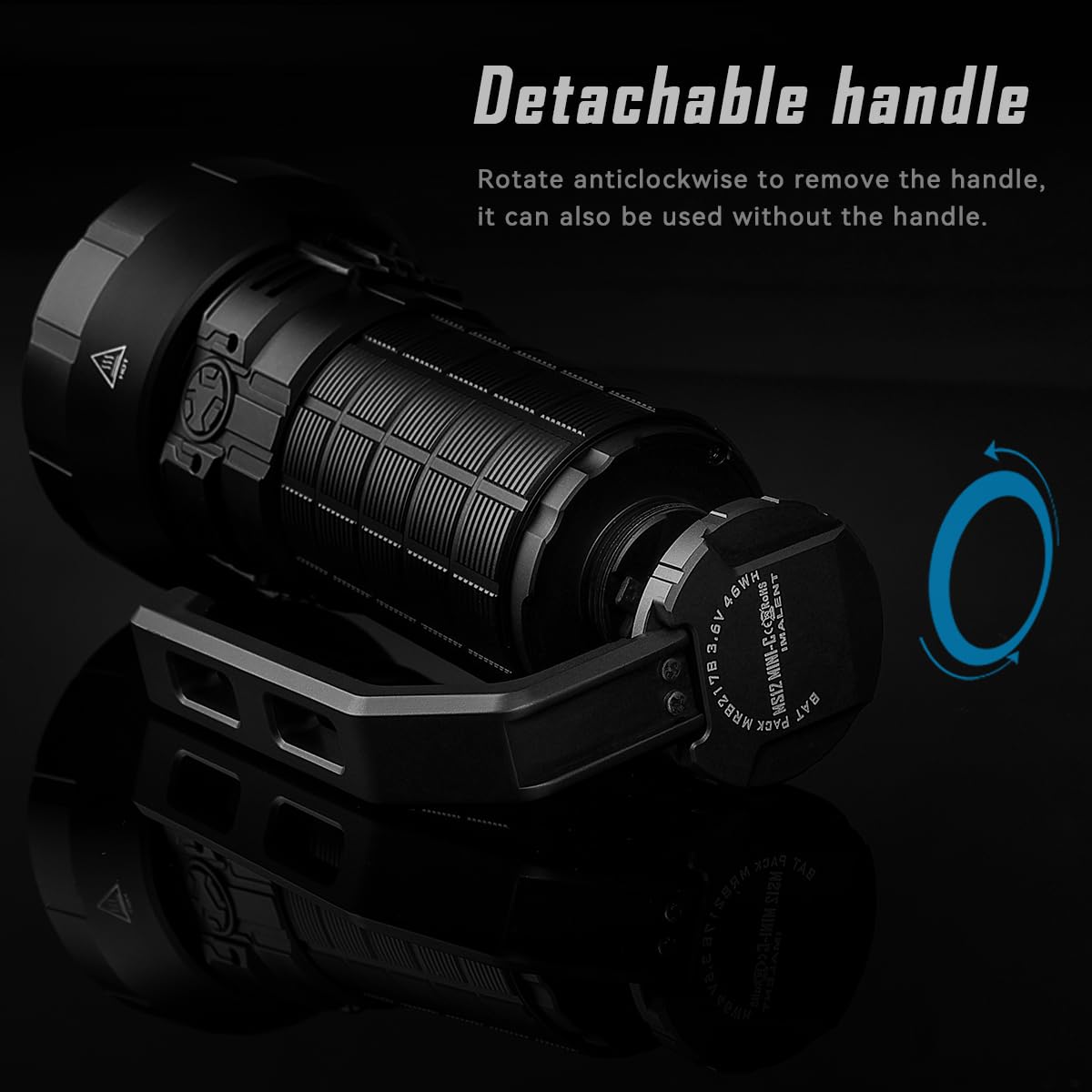 IMALENT MS12 Mini C Rechargeable Ultra Bright Handheld Flashlight 65000 lumens, use 12 CREE XHP 70.2 LEDs, Long Throw Light 1036m Distance, high Powered Flashlight for Search and Rescue