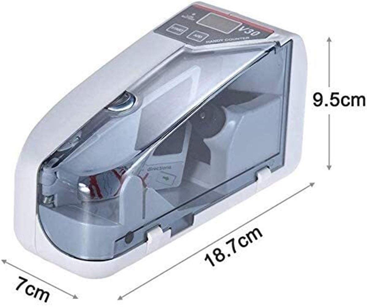 Cash Counter Money Counter Machine Quick Mixed Denomination Bill Counter with Counterfeit Detector Handheld Money Counter Bill Counting Machine Portable Cash Banknote Dollar