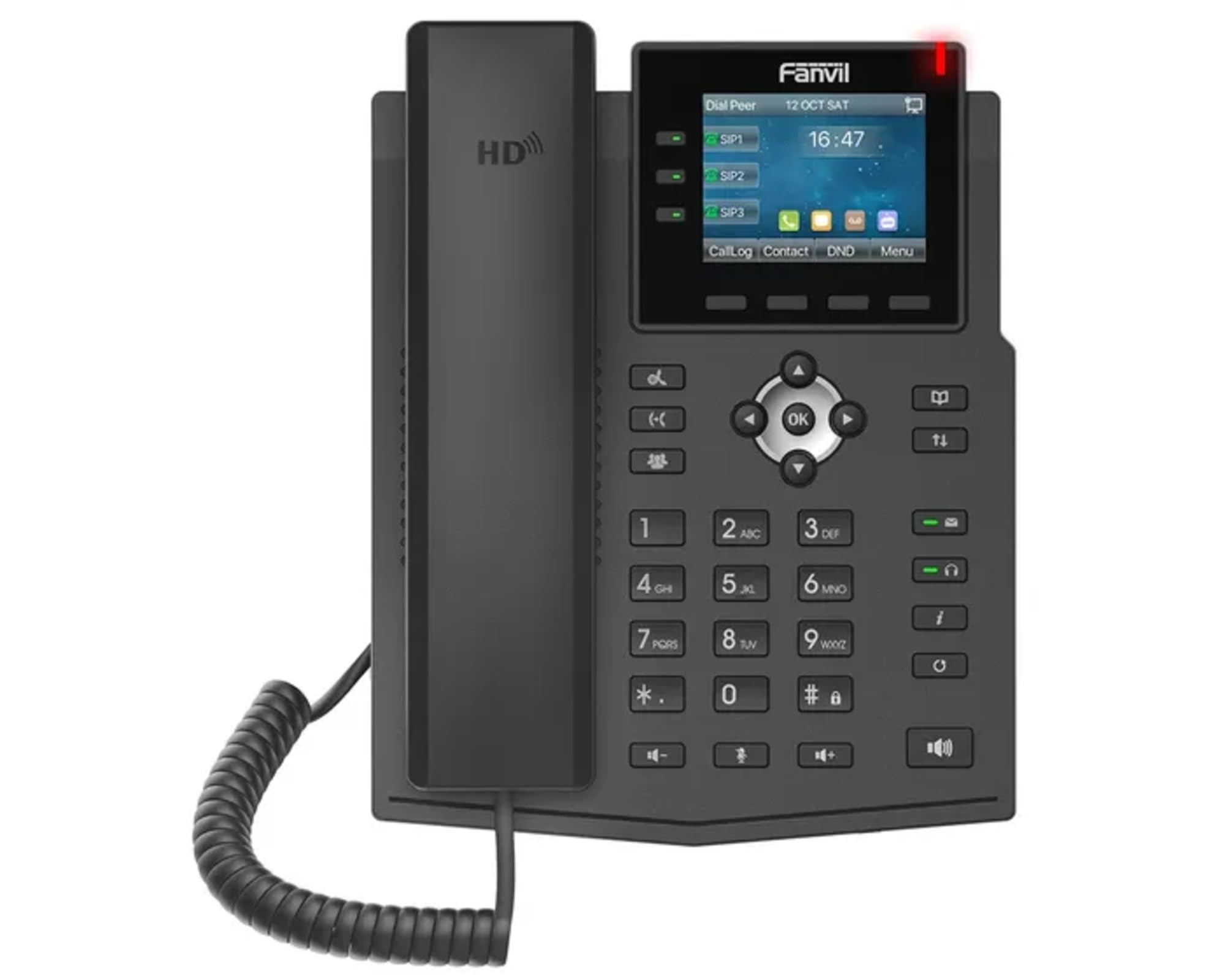 Fanvil X3U-Pro 2.8" Color Display 6 SIP Lines 3Line Keys IPv4 & IPv6 PoE & GigE G.722 Opus G.723.1