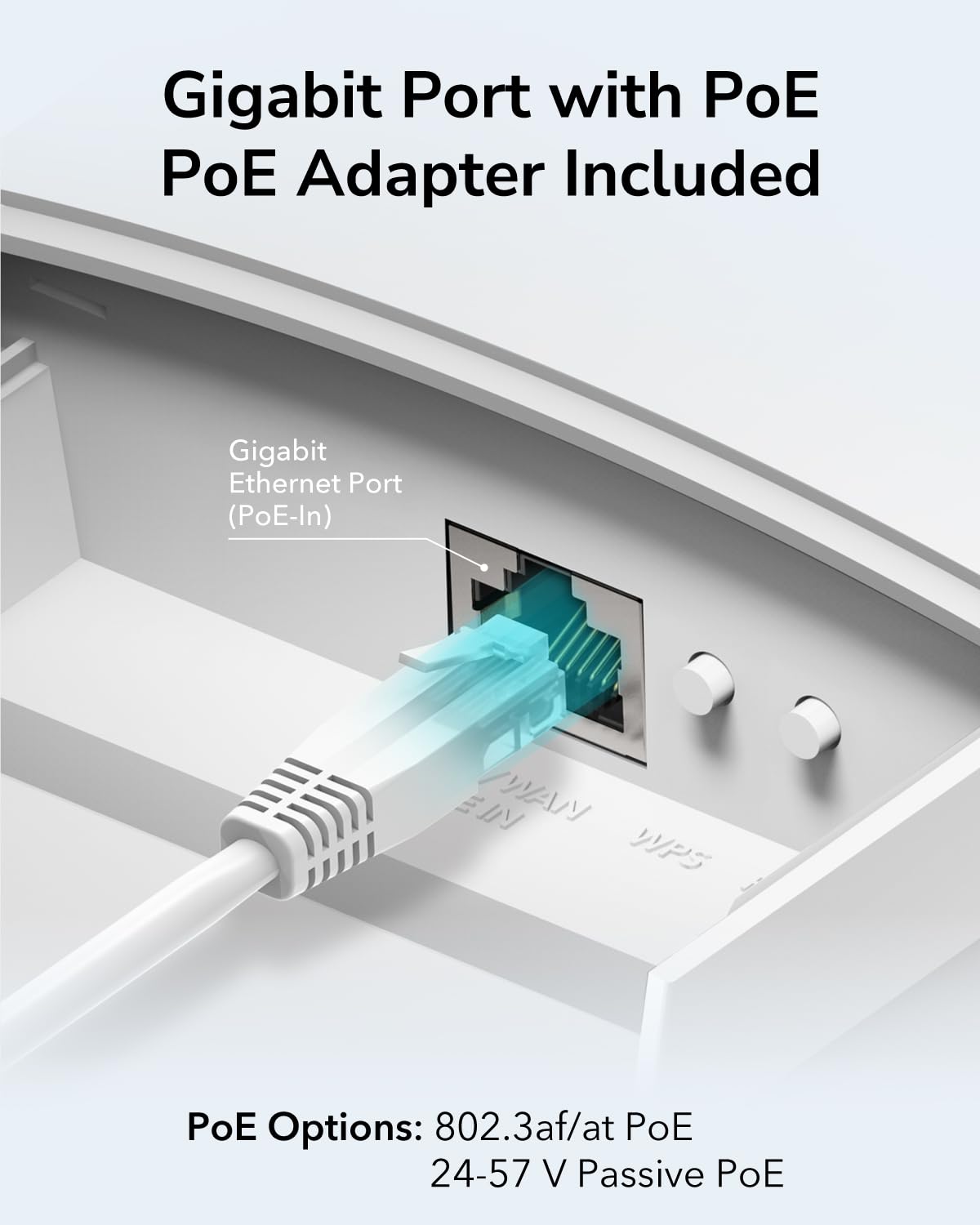 Codi AC1200 Gigabit Outdoor Wireless Access Point, Outdoor WiFi Extender, IP65 Waterproof, Gigabit RJ45, Beamforming, MU-MIMO, PoE Adapter Included, AP1300-Outdoor