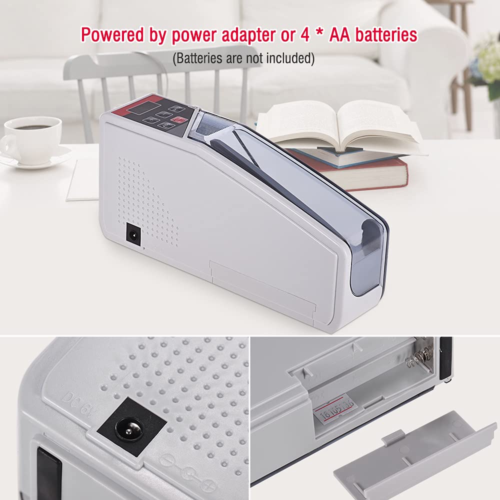 Alisa money counter for most ，Portable Mini Handy Money Counter Worldwide Bill Cash Banknote Note Counting Machine with LED Display Financial Equipment