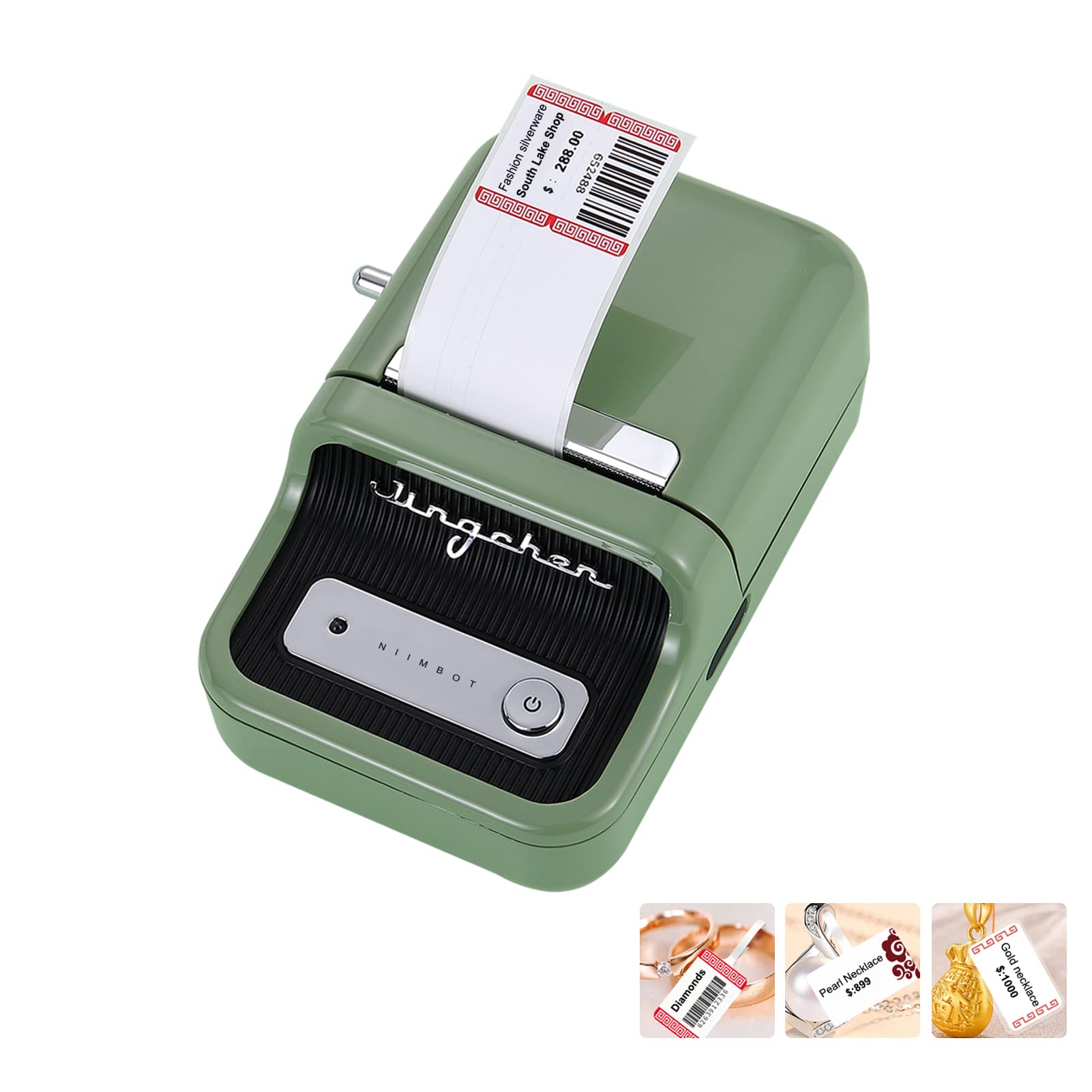 Goudan Label Printer Portable Wireless BT ermal Label Maker Sti er Printer wi Recognition Great for Supermarket Clo ing Jewelry Retail Store Home Labeling Barcodes Price Name Printing