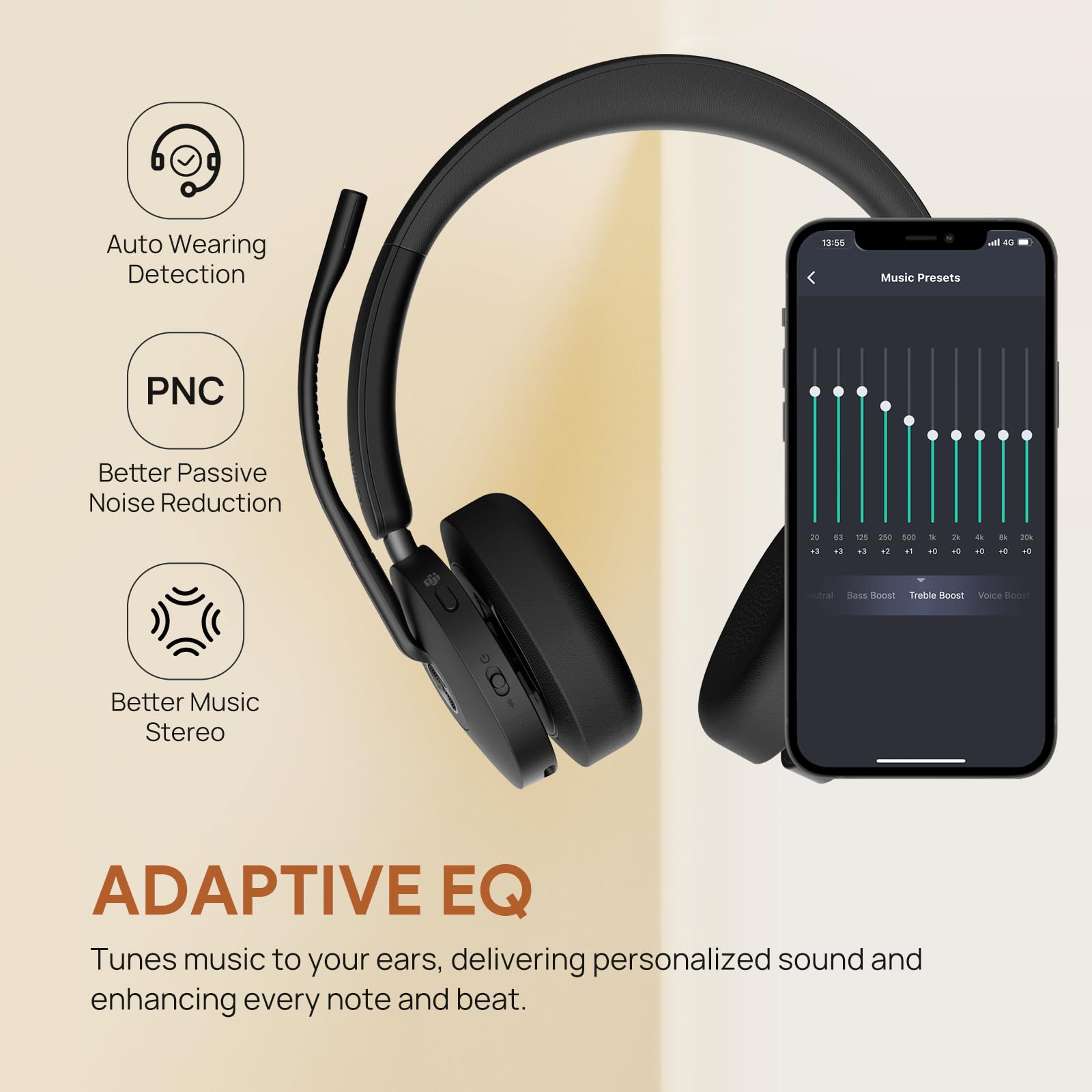 Yealink BH74 with Stand Teams USB-C/A