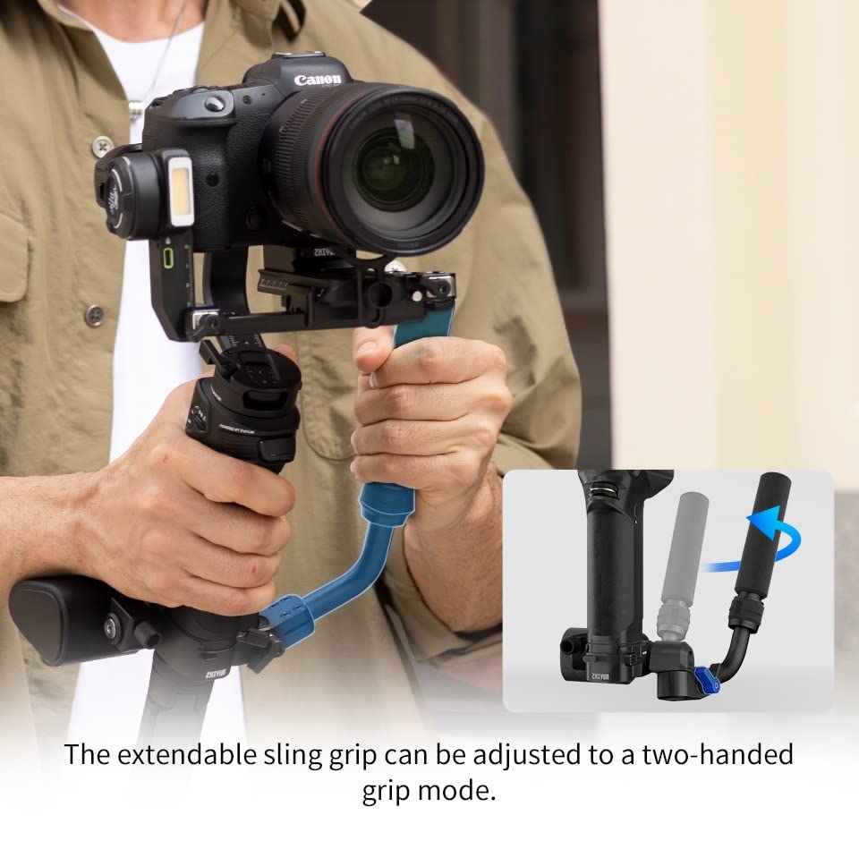 Zhiyun Weebill 3S Combo Set, Professional Video Stabilizer, 3-Axis Gimbal with Storage Bag, Wrist Rest, Extendable Sling Grip for DSLR and Mirrorless Cameras for Canon/Sony/Panasonic/Nikon/Fuji