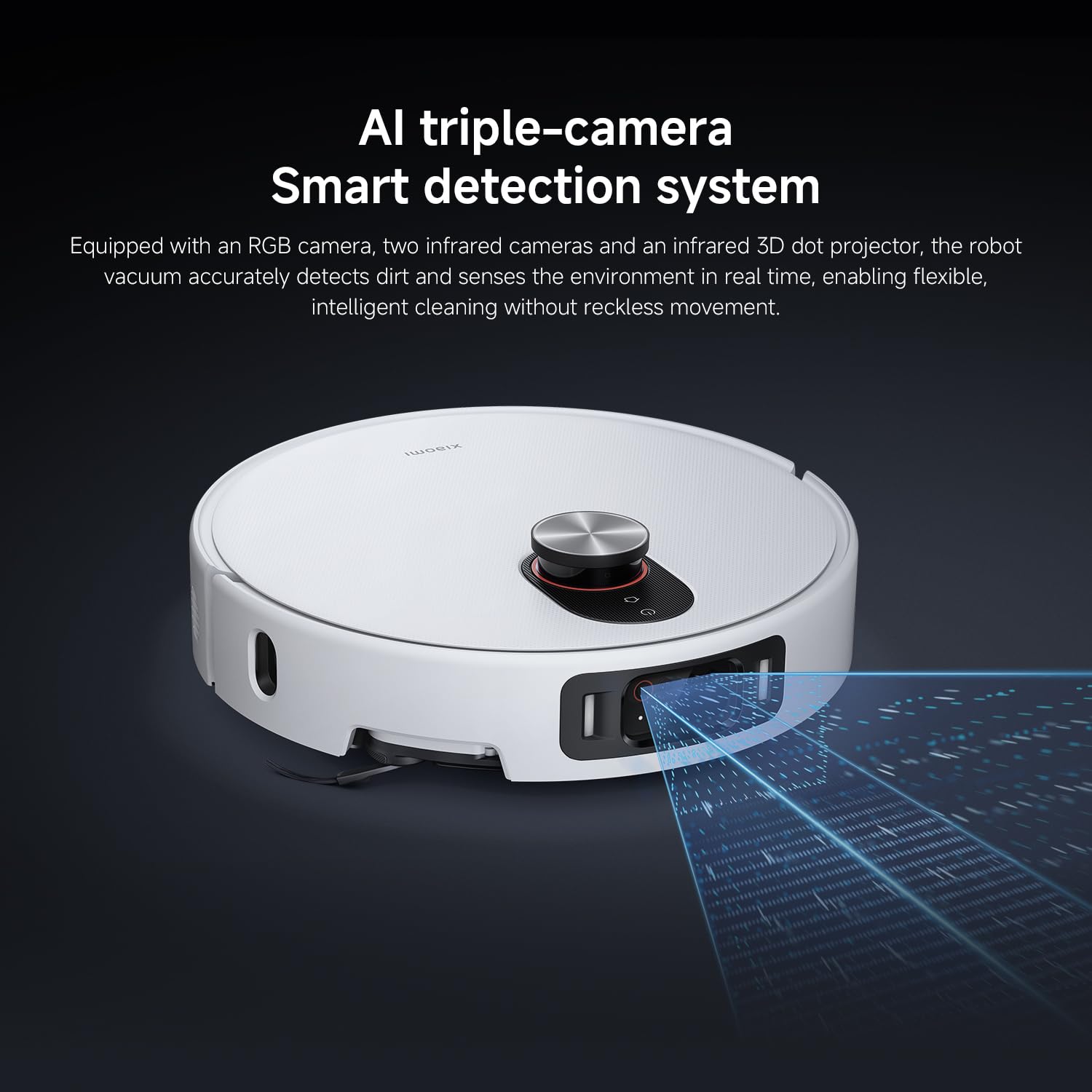 XIAOMI Robot Vacuum 5 Pro Robot Vacuum Cleaner with Mop Function, 20,000 Pa, Extendable Mop & Side Brush, Self-Cleaning All-in-One Base Station, AI Navigation, App & Voice Control