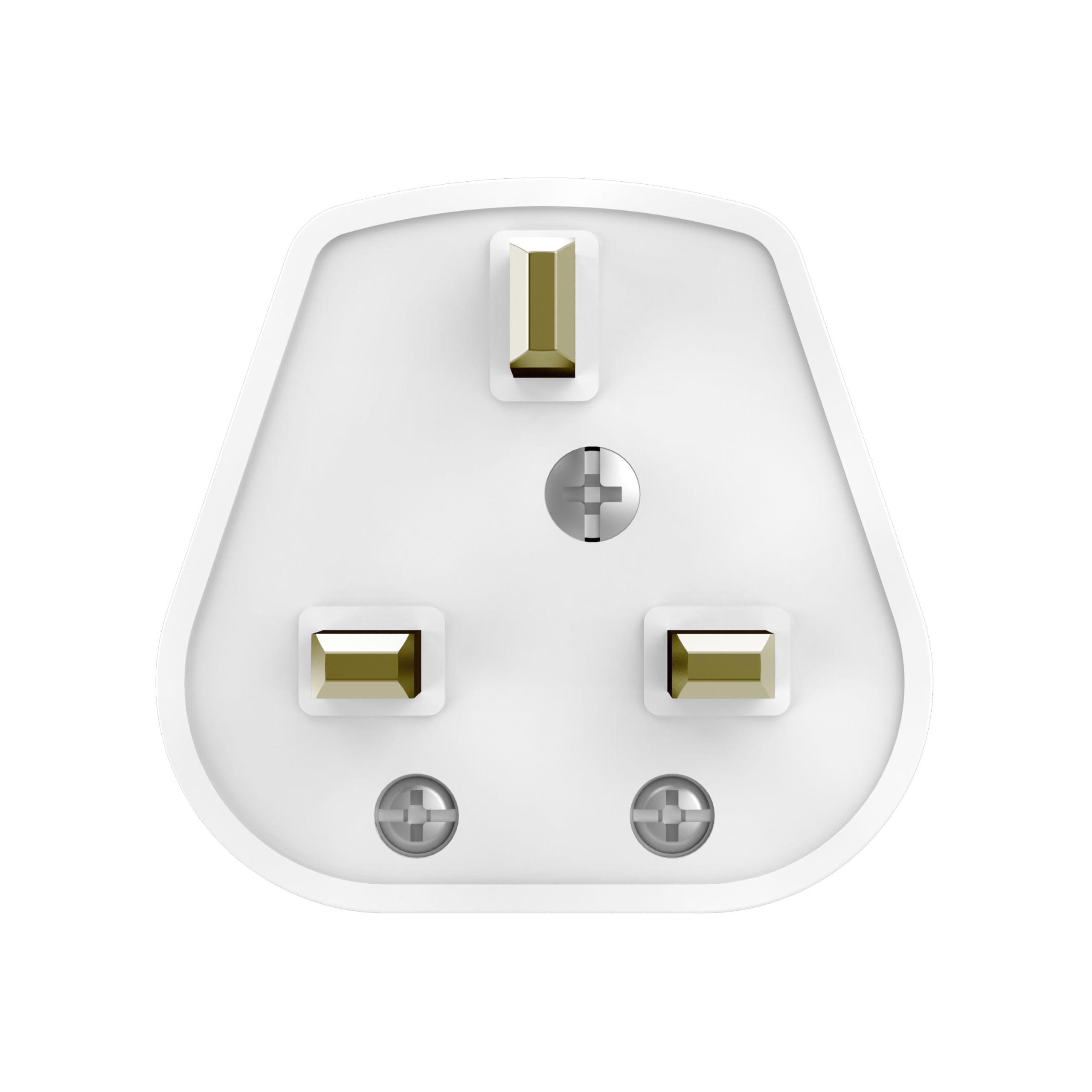 هاما شريط طاقة D3223852 رباعي الاتجاهات 2X USB-A 12 واط بقابس بريطاني، طول 3 متر، ابيض