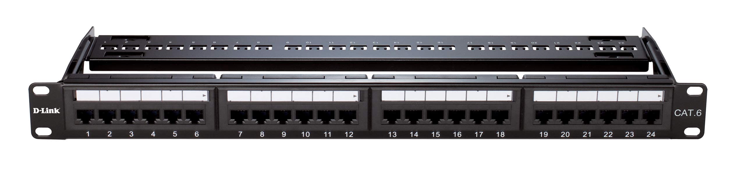 Cat6 التصحيح لوحة 24 ميناء محملة