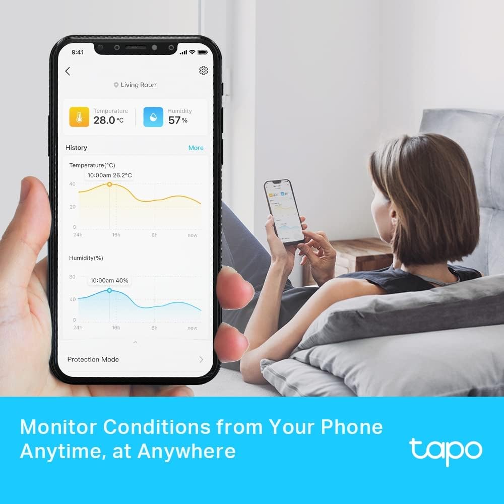 TP-Link Tapo H200 Smart IoT Hub, Up to 64 Switches and Sensors or Buttons + 4 Battery Cameras or Doorbells, Not Compatible with Tapo Camera Models with Power Cable, Kasa KE100 Thermostat