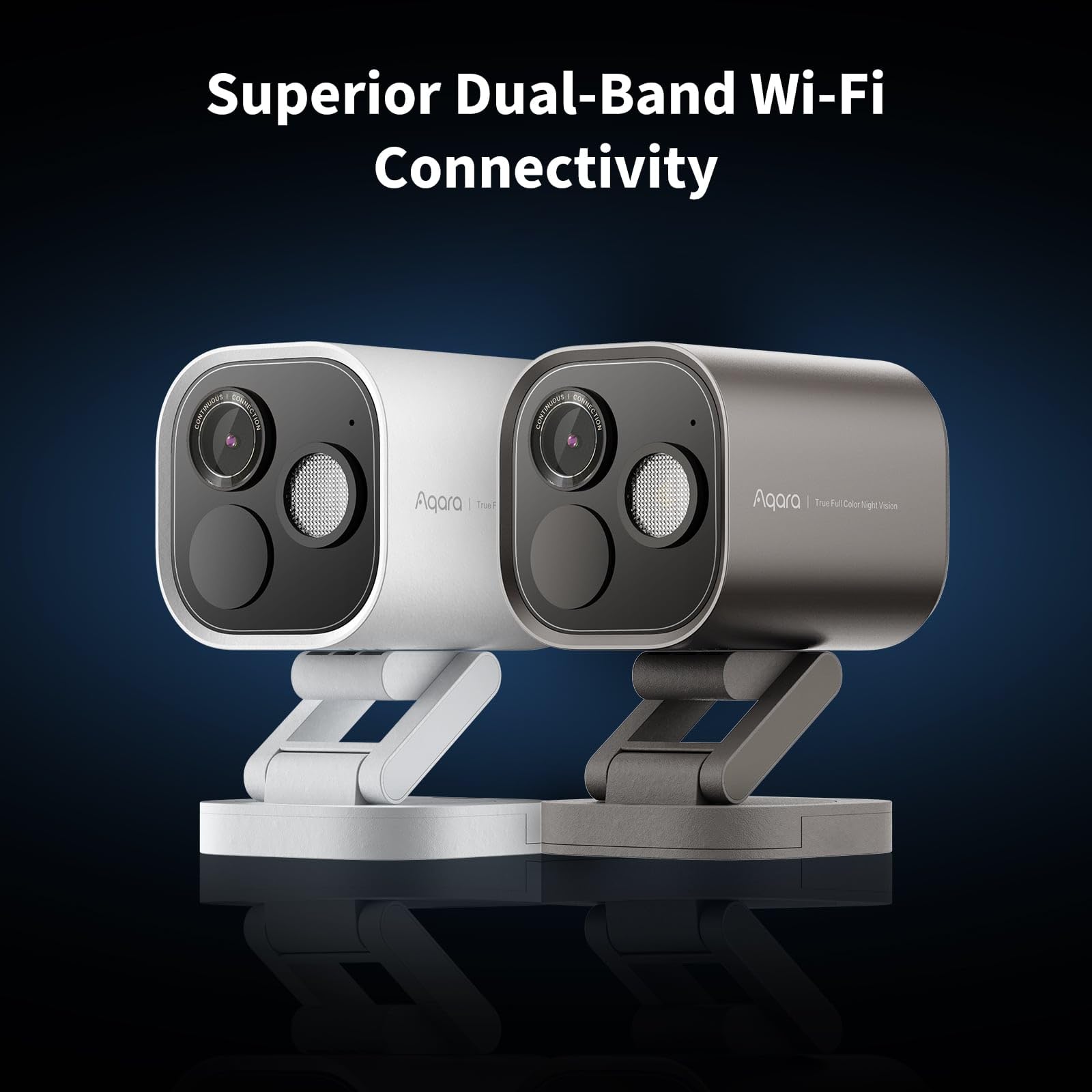 Aqara G5 Pro WiFi Camera Global Version - 2.6K UHD with AI Detection, Full-Color Night Vision, HomeKit Secure Video, IP65 Water and Dust Resistant, Zigbee/Thread/Matter Support - White