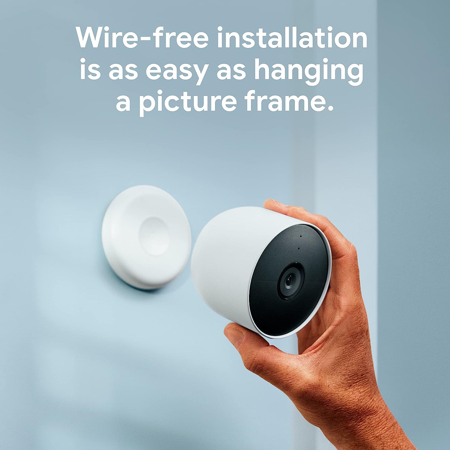 Google Nest GA01317-US Camera Battery في الهواء الطلق في الأماكن المغلقة ثلج