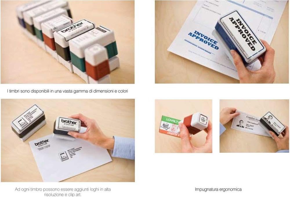 Brother SC2000 Stamp PR1850B6P, 18 x 50 mm, Black