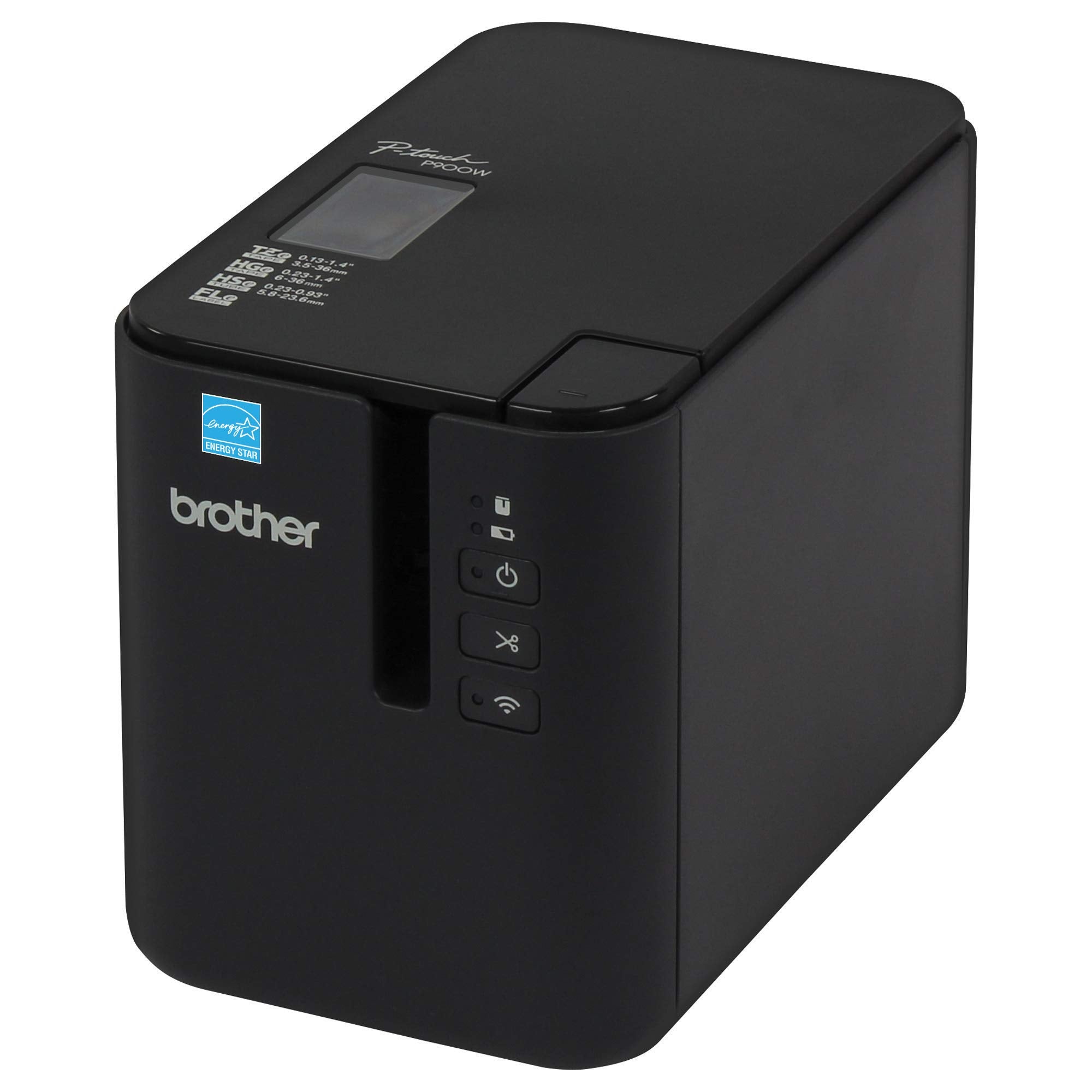 بروذر طابعة ملصقات شبكية صناعية PT-P950NW من بي تاتش، ملصقات حتى 36 ملم، USB 2.0 قياسي ومسلسل، ايثرنت، واي فاي مدمج، بلوتوث اختياري