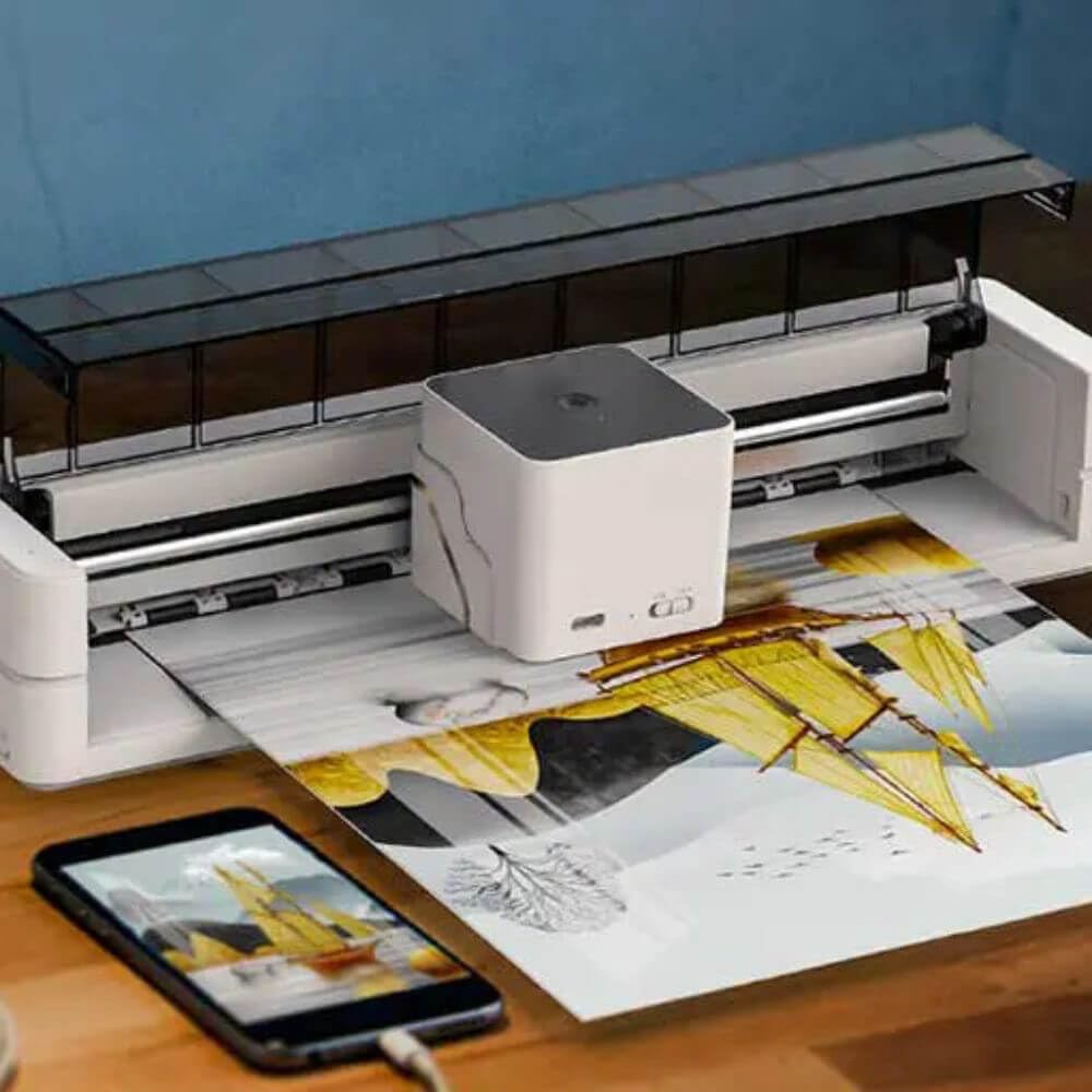 Evebot - Print X : Portable Printer for A4 Color Printing | Color Printing On-the-Go