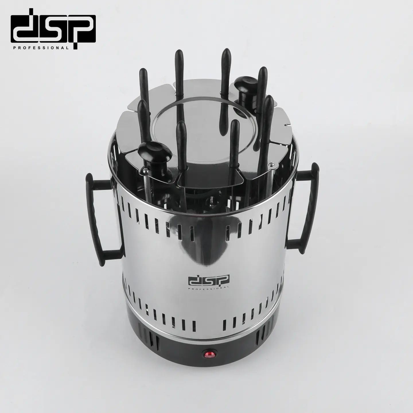 DSP KB4010 Electric Shawarma Grill with 8 Skewers, 1500W Power, Adjustable Temperature, Perfect for Home or Commercial Use