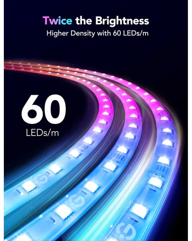 جوفي شريط اضاءة LED ار جي بي اي سي ام 1 بطول 2 متر (يدعم التطبيق)