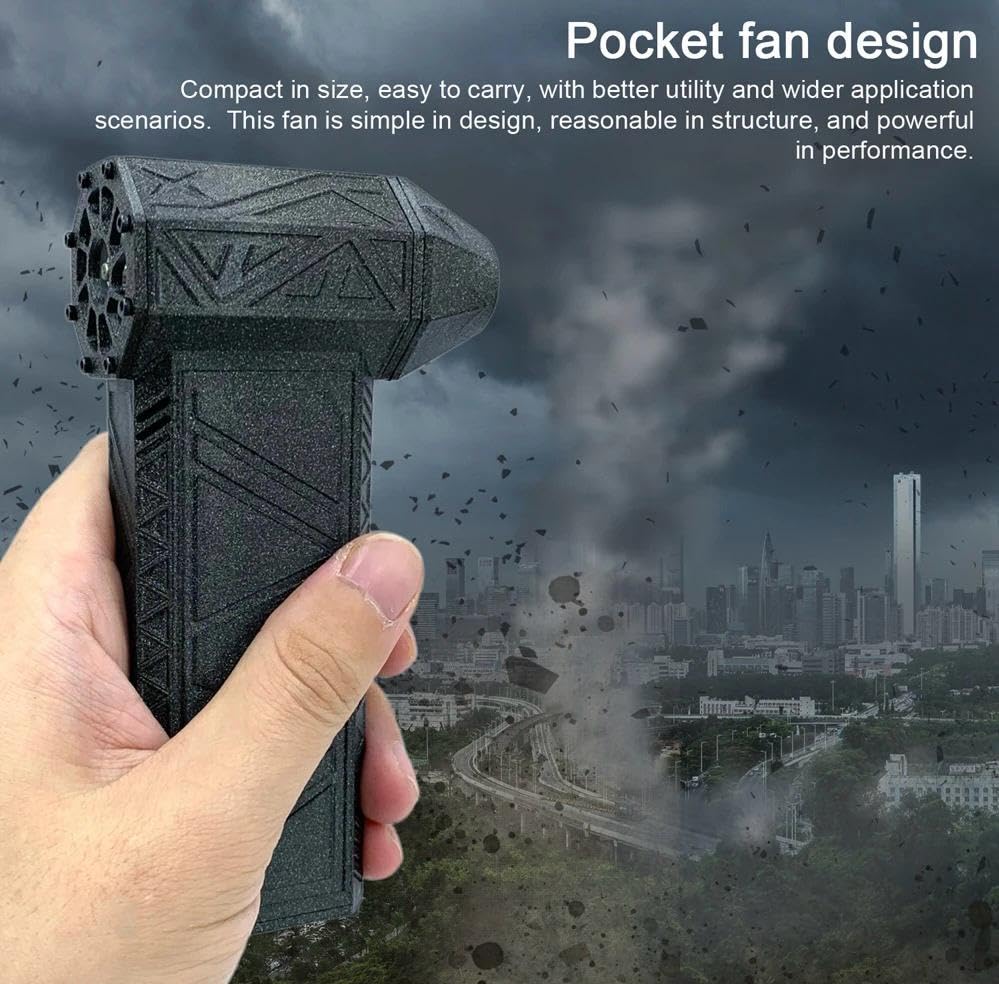 Portable Mini Turbo Fan 110000 RPM Handheld for Cleaning, Camping and Outdoor Activities