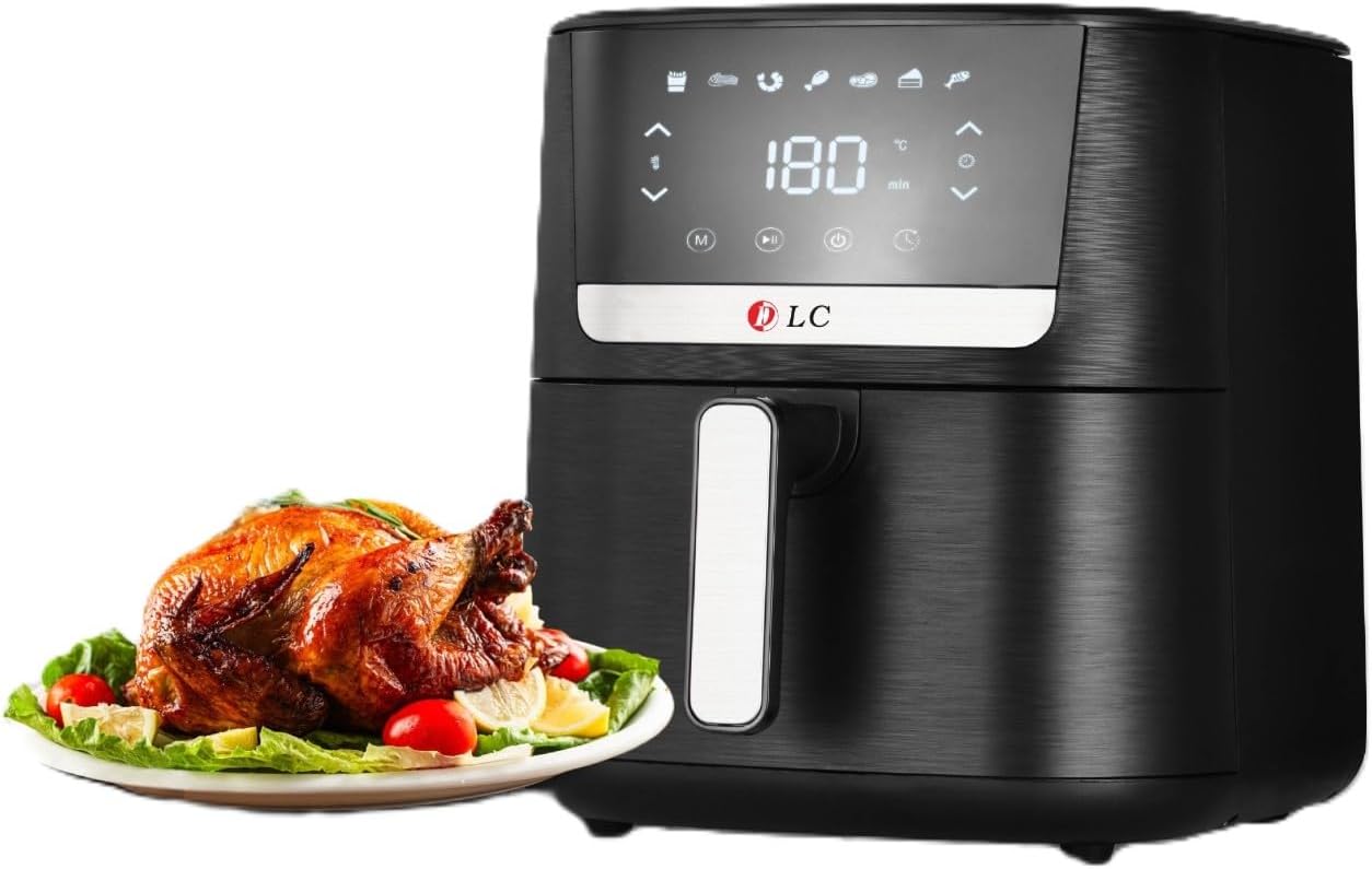 DLC Air Fryer 7L for Oilless Cooking,Smart Touch Screen with 8 Presets Air Fryer Oven for Roast,Bake,Grill,1600W DLC-2170
