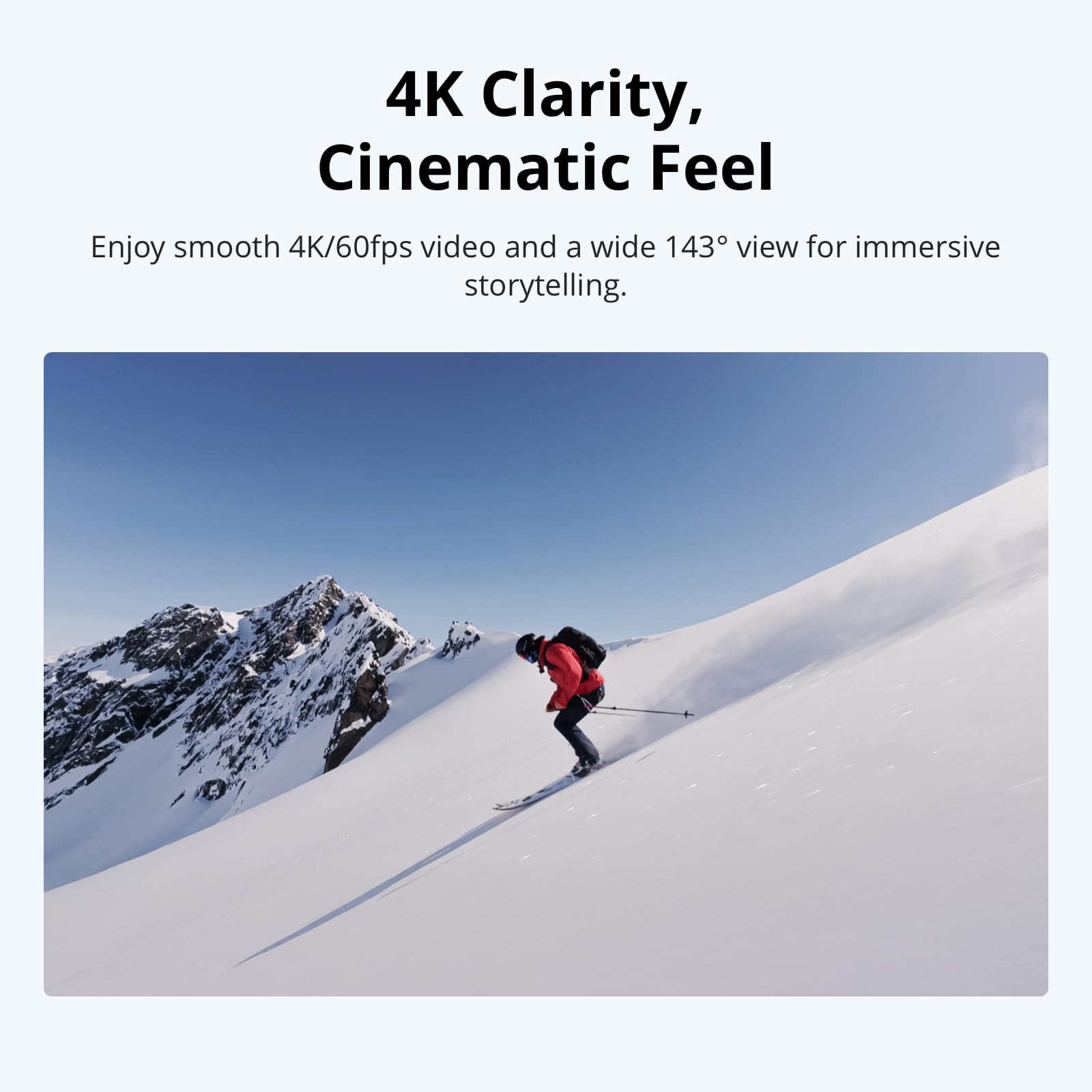 DJI كاميرا نانو ستاندرد كومبو من اوسمو (64GB)، كاميرا تسجيل فيديو صغيرة 4K/60fps مع مستشعر 1/1.3 انش، فيديو مجال رؤية عريض 143 درجة، تسجيل 200 دقيقة، كاميرا POV مغناطيسية 4K للرياضة، اصدار الامارات