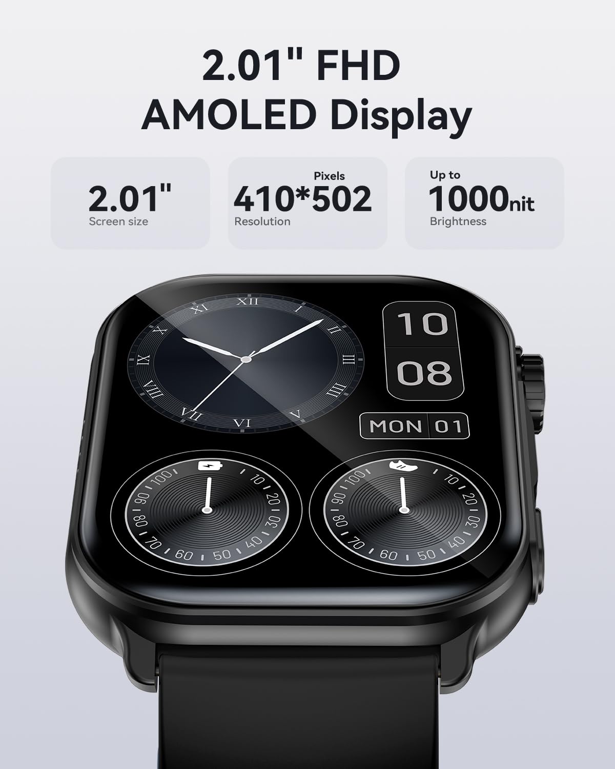 Kieslect Smart Watch Men Women - Black-02