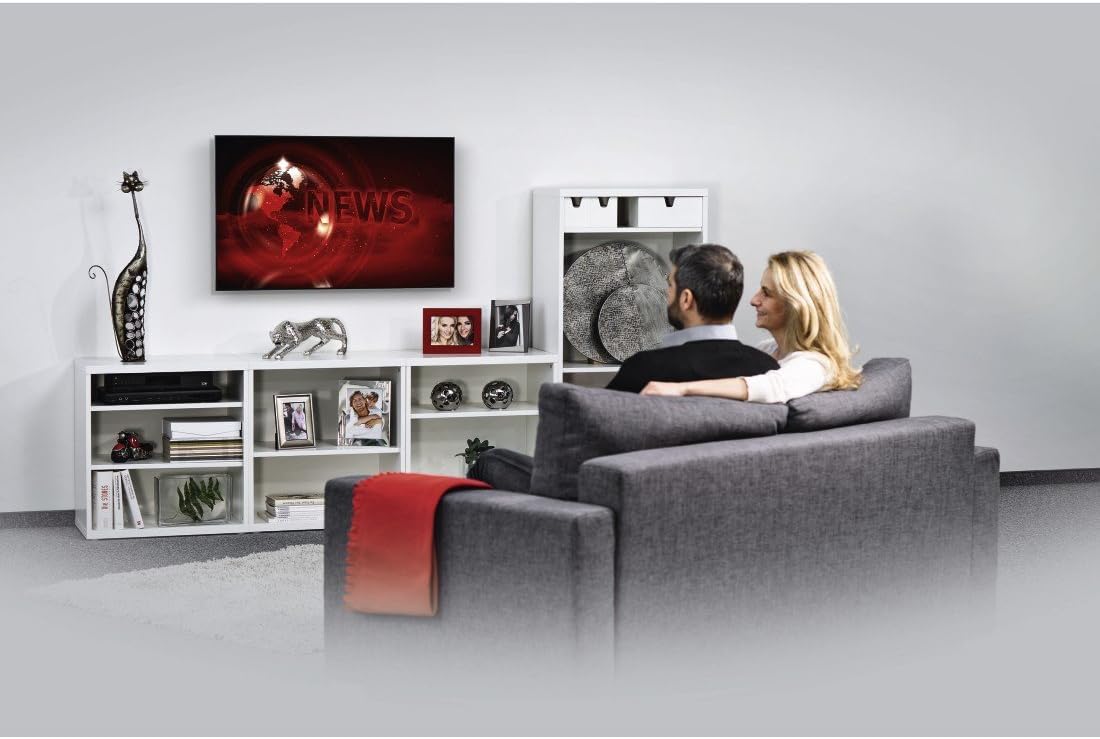 Hama TV Wall Mount Fix 118104, One Star, 400 x 400, 165 cm (65 Inch), Black - (Pack of 1)