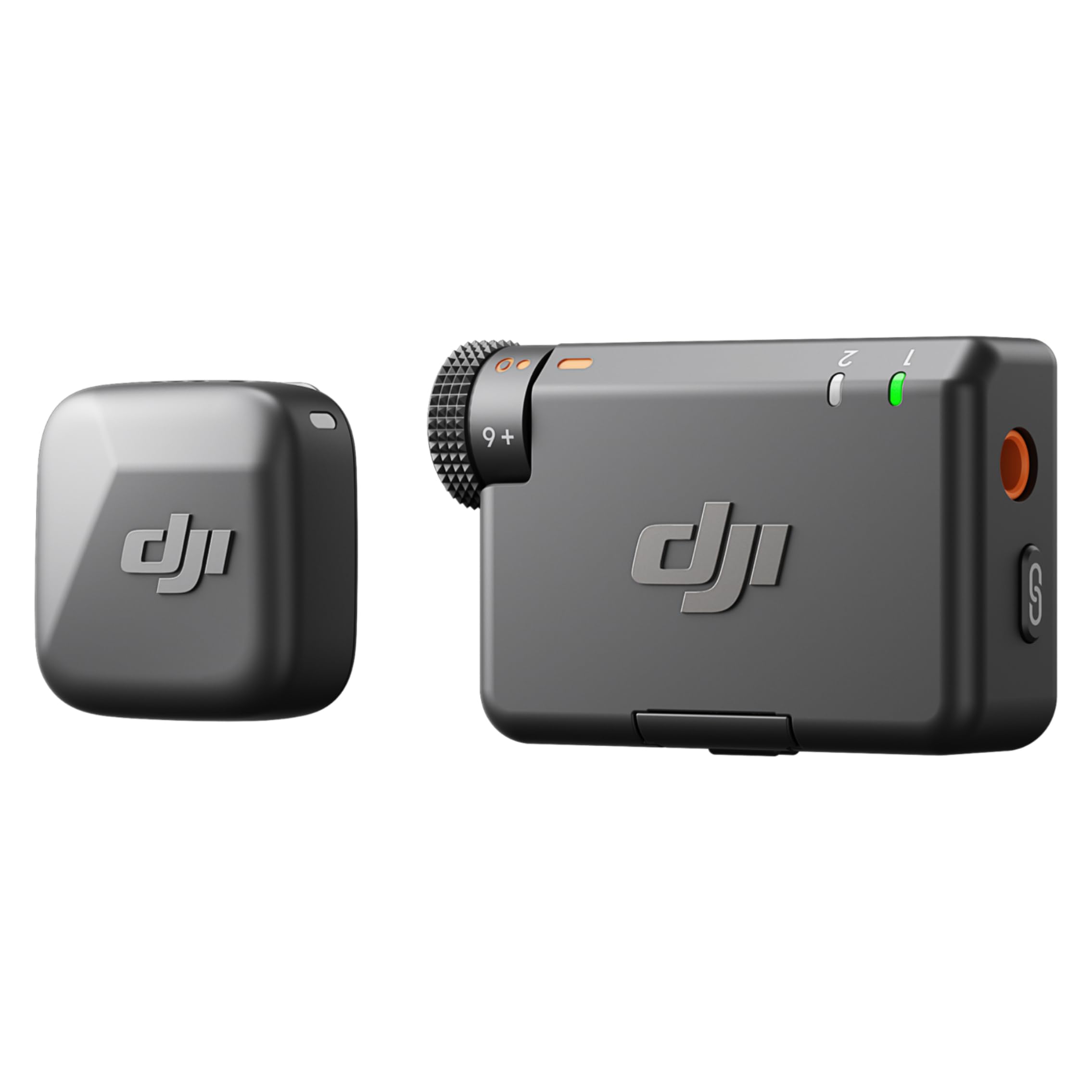 DJI ميكروفون صغير (1TX+1RX)، خفيف للغاية، صوت غني بالتفاصيل، الغاء الضوضاء، تحديد تلقائي، ميكروفون لاسلكي للكاميرا/ايفون/اندرويد، مدونة فيديو، نقل 400 متر - اصدار الامارات العربية المتحدة، دعم ضمان