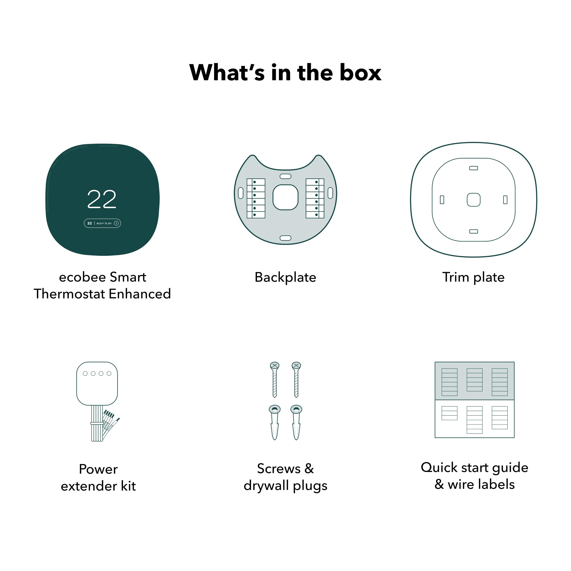 ecobee New 2022! Smart Thermostat Enhanced Compatible with Alexa and Apple Home Kit