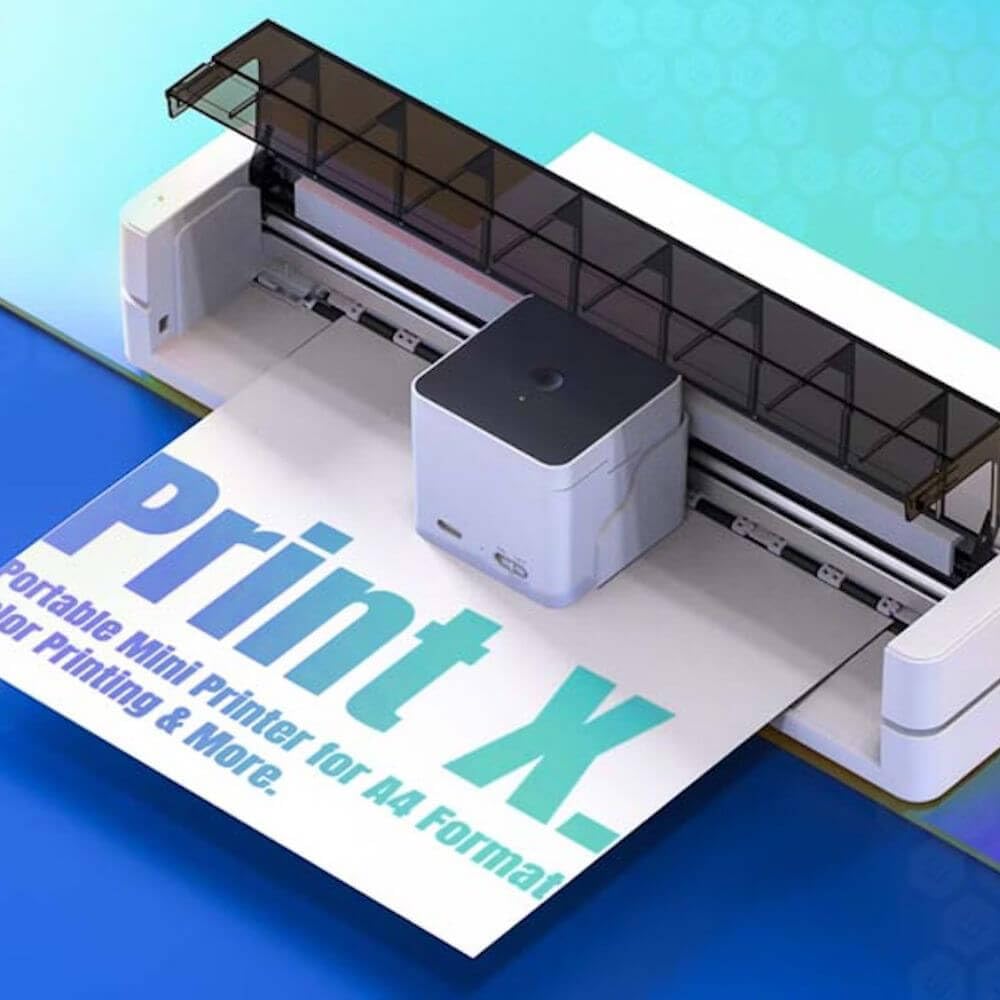 Evebot - Print X : Portable Printer for A4 Color Printing | Color Printing On-the-Go