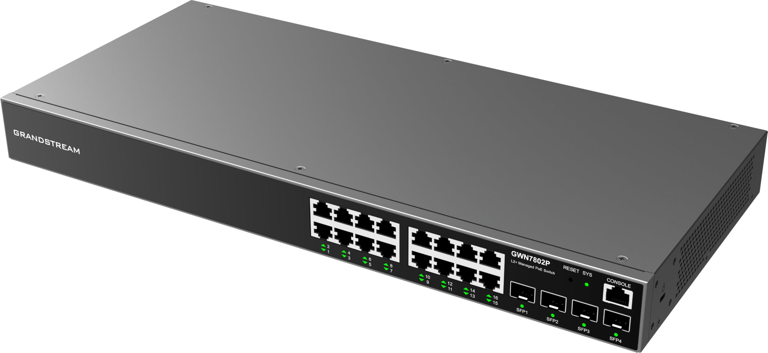 جراندستريم GWN 7802P POE 8GE 2SFP switch L2+