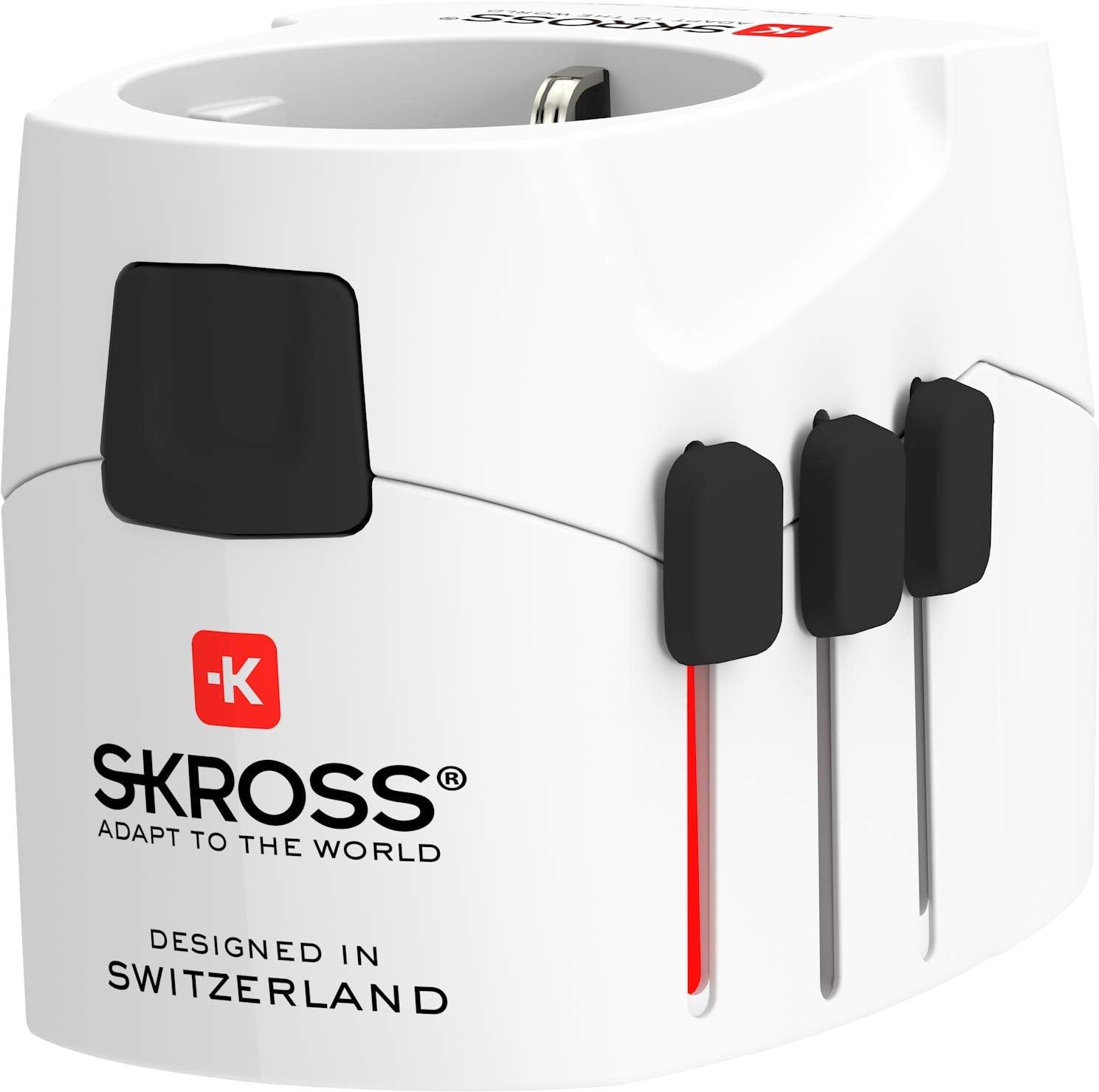 SKROSS Pro 4xA Light USB World Adapter, White