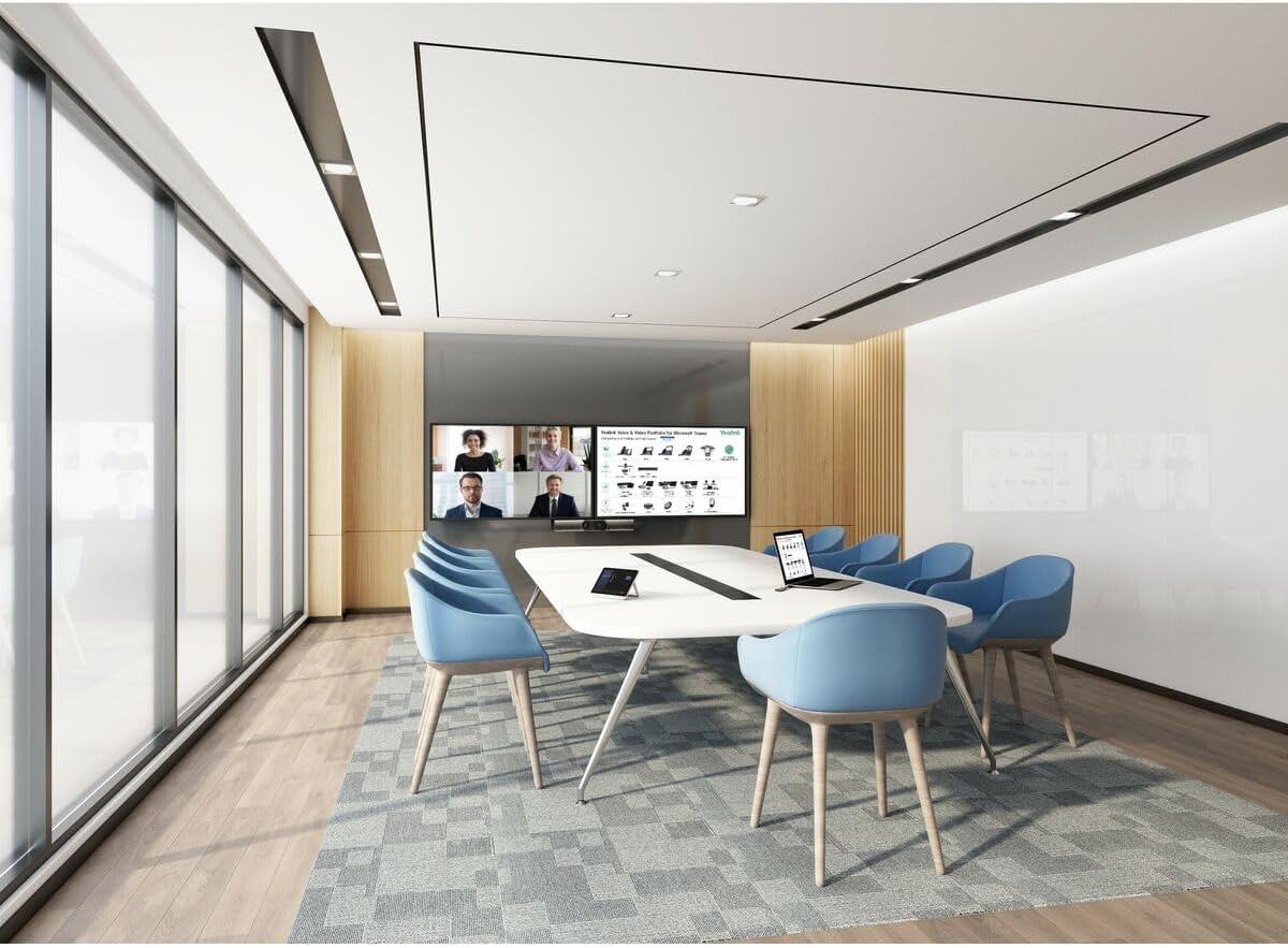 Yealink A30-020 Teams Fully Equipped Video Collaboration Bar/Meeting Bar for Medium Meeting Room - Set A30+CTP18 Touch Panel