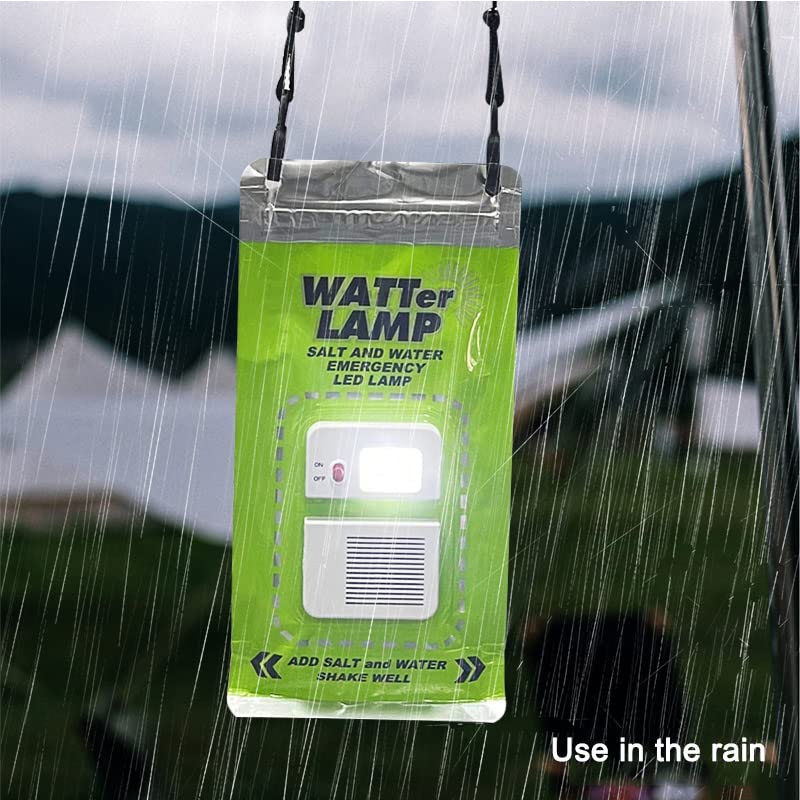 Portable Outdoor Saltwater Emergency LED Light, Lantern for Camping, Fishing, Travel
