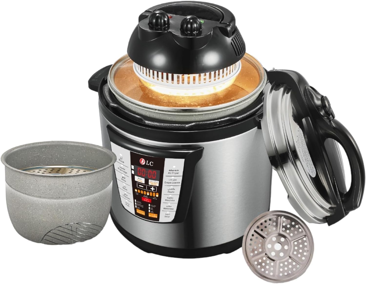 DLC 2-in-1 Air Fryer and Electric Pressure Cooker, 6L Capacity, 800-1000W, DLC-38930-6