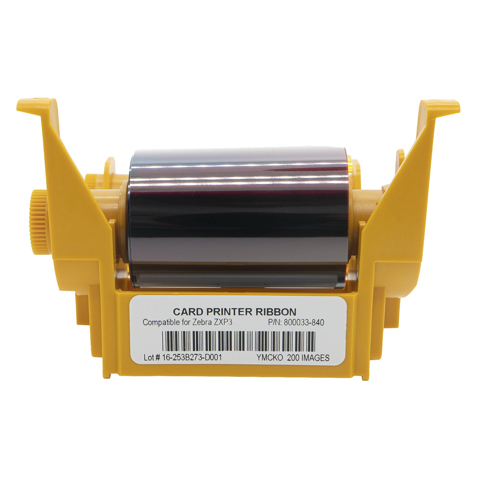 Replacement Color Ribbon 800033-840 YMCKO for Zebra ZXP Series 3 ZXP3 Card Printer, True Colors iX Series 200 Prints