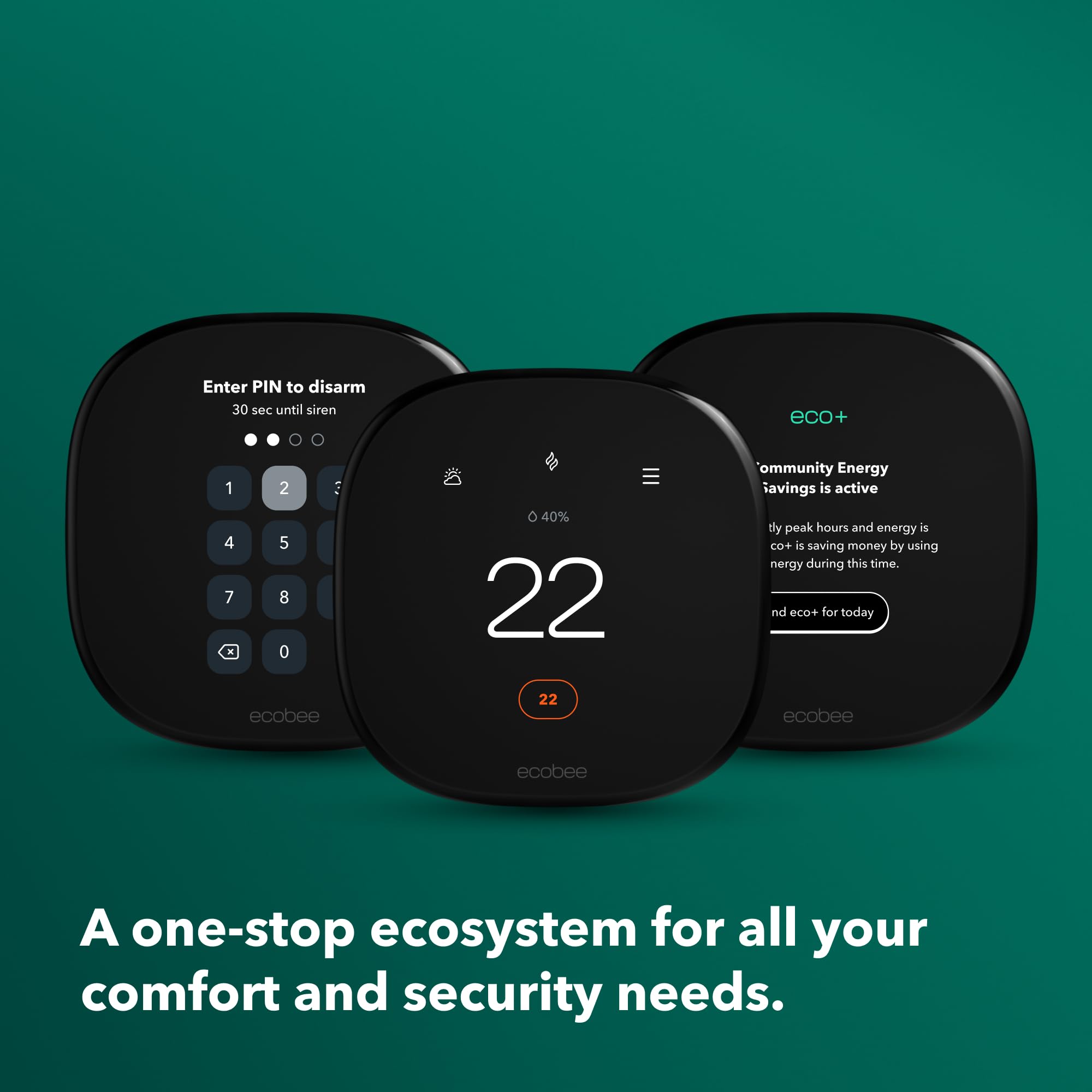 ecobee New 2022! Smart Thermostat Enhanced Compatible with Alexa and Apple Home Kit